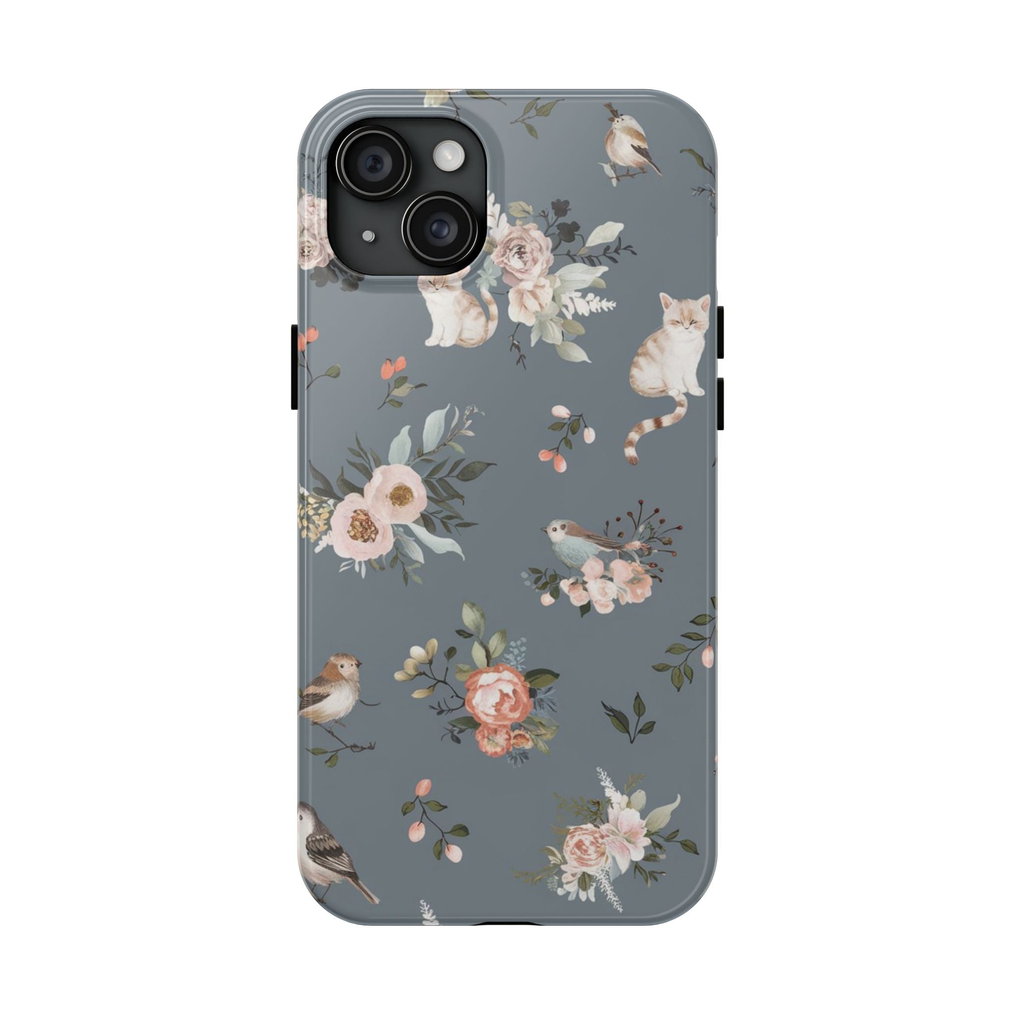 Kitty Cats and Nature - Tough Case for iPhone 14, 15, 16 - Spruced Roost