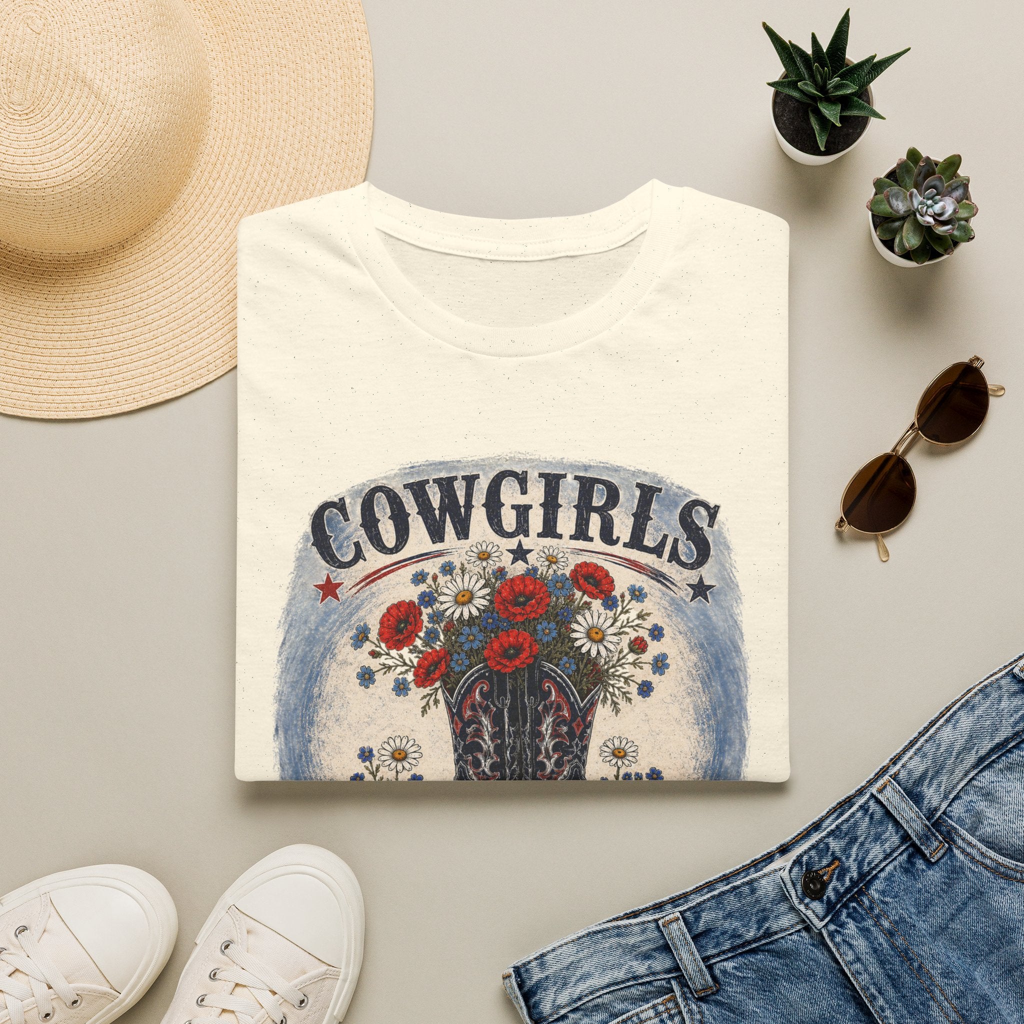 Cowgirls Love Wildflowers - Women's T-shirt