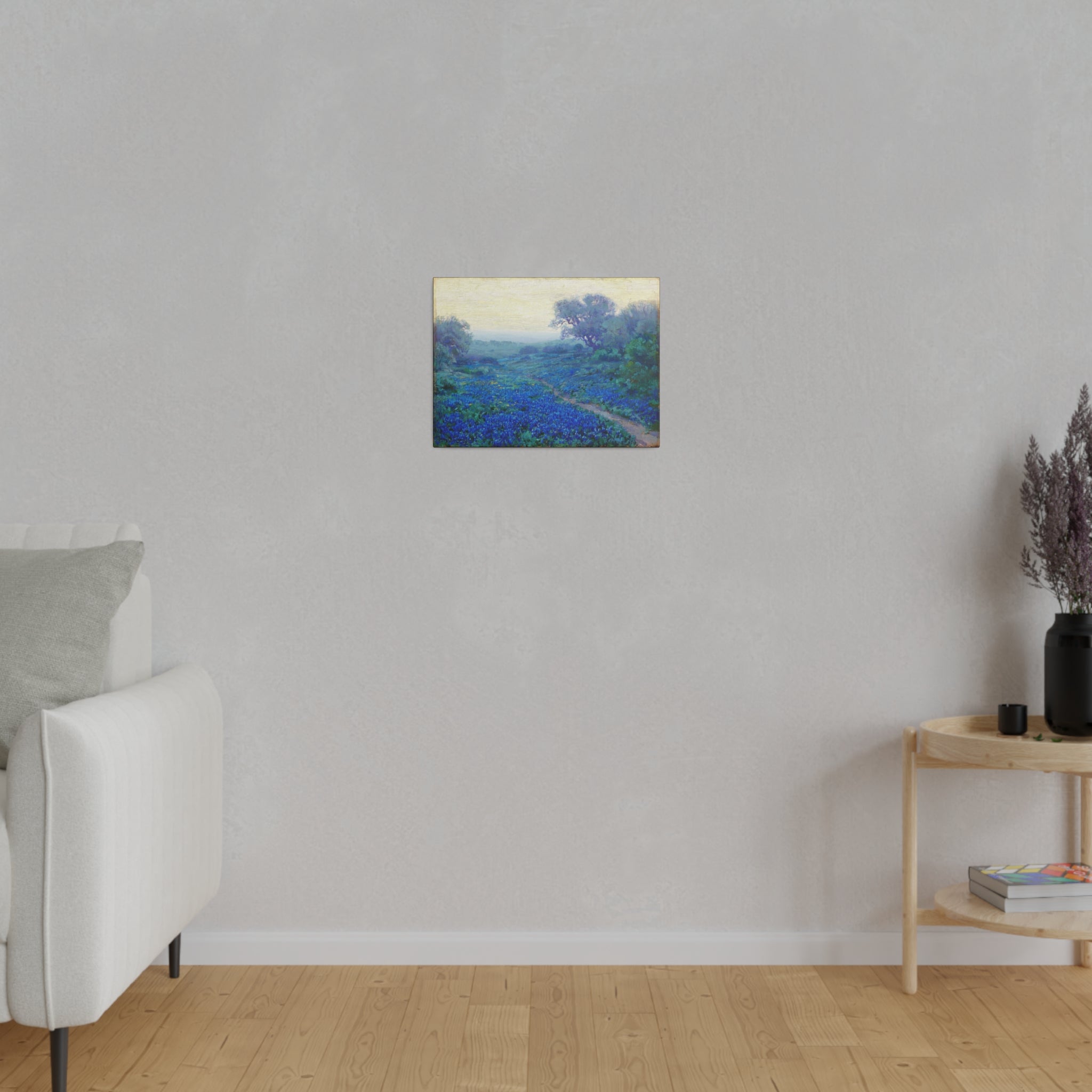 Blue Bonnets at Sunrise - Julian Onderdonk Matte Canvas, Stretched, 0.75"
