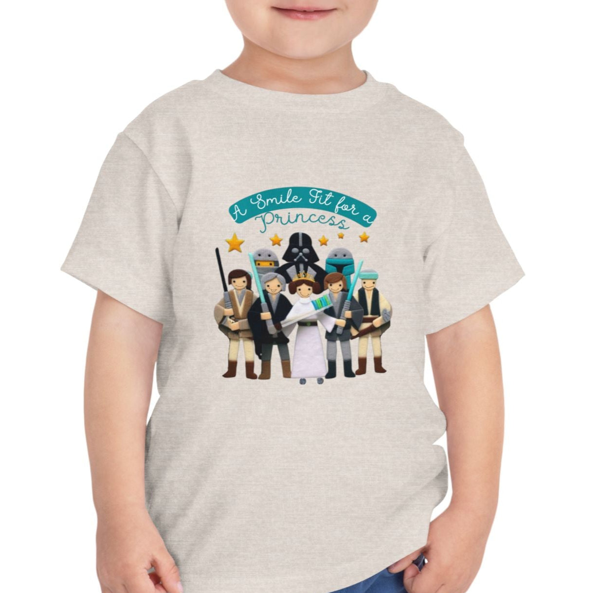 Star Warz - Smile fit for a Princess T-Shirt - 2T, 3T, 4T, 5T