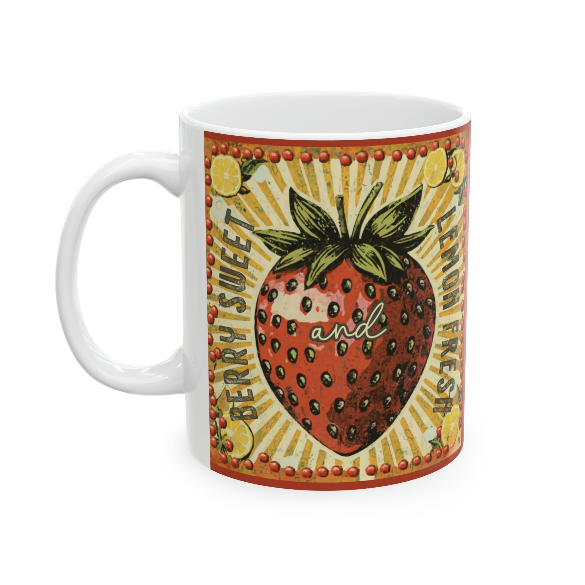 Berry Sweet and Lemon Fresh - Ceramic Mug, 11oz - Spruced Roost