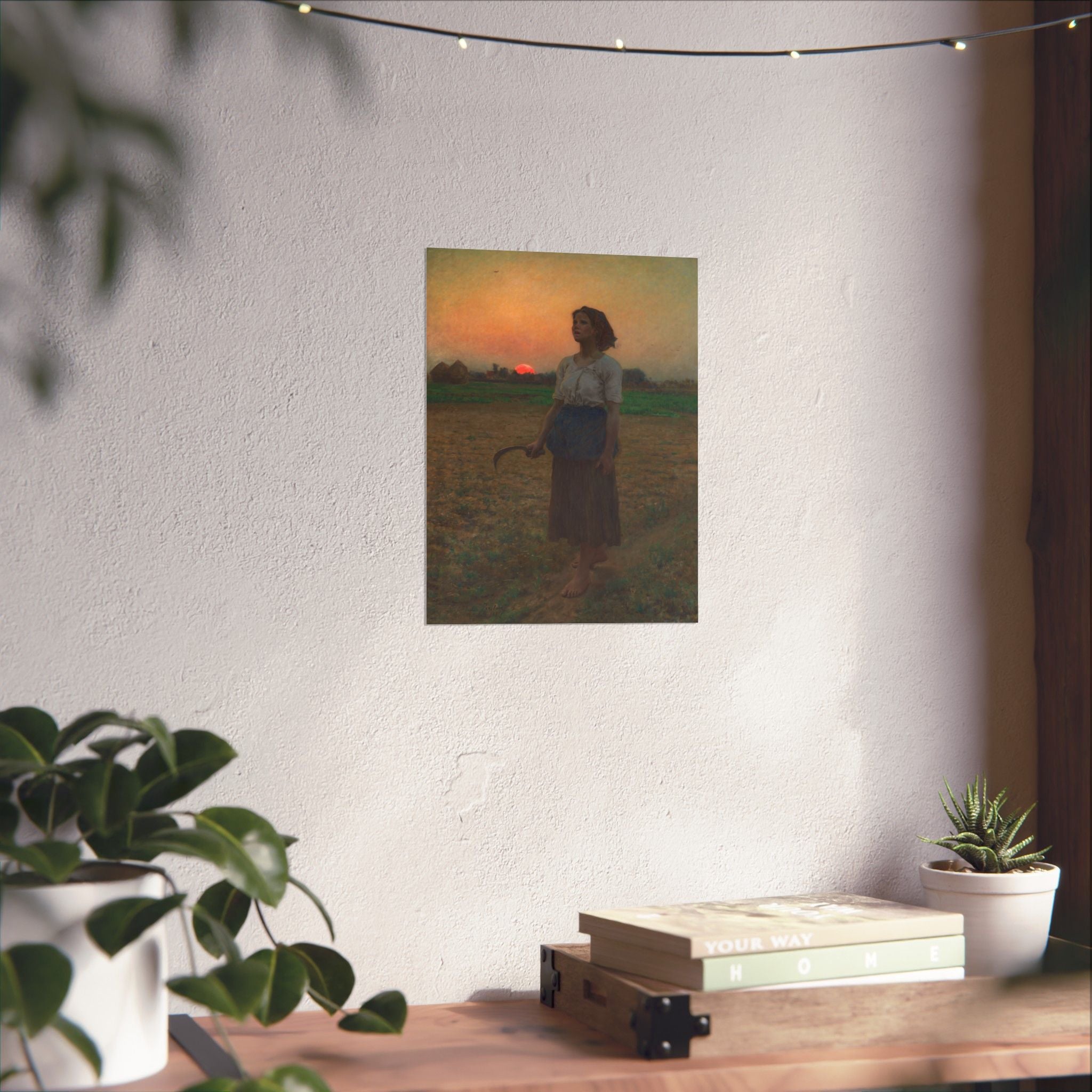 Le Breton Sunset Harvest Hope Art Poster | Matte Vertical Print for Home Decor
