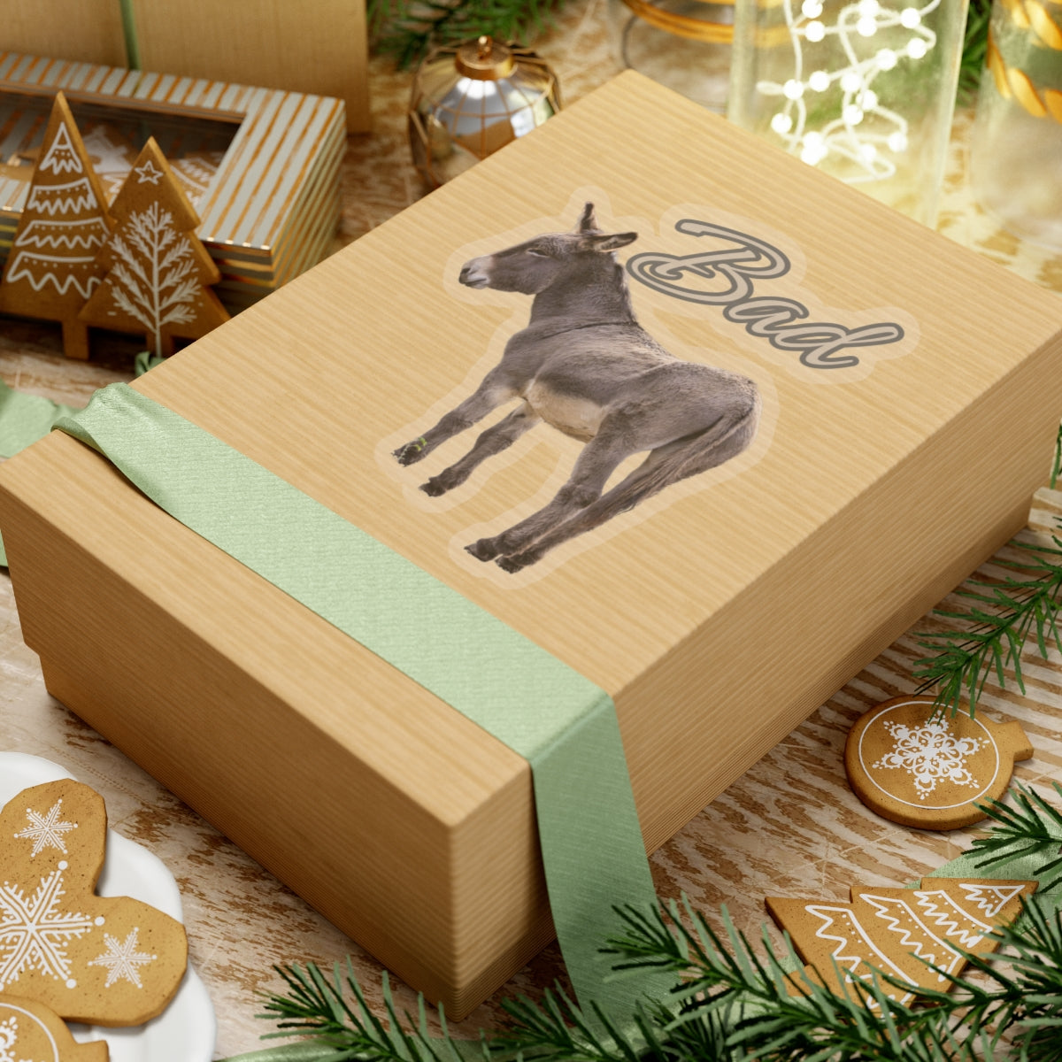 Bad Ass Donkey Kiss-Cut Stickers