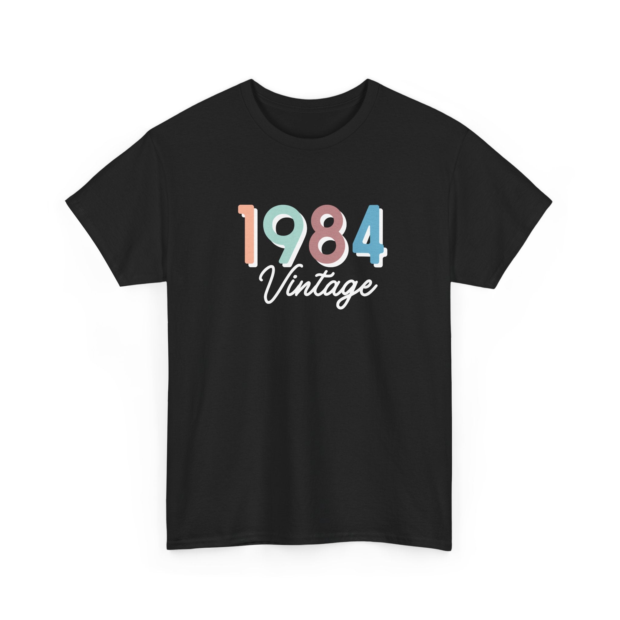 40th Birthday - White Shadow Black Heavy Cotton Tee - Spruced Roost