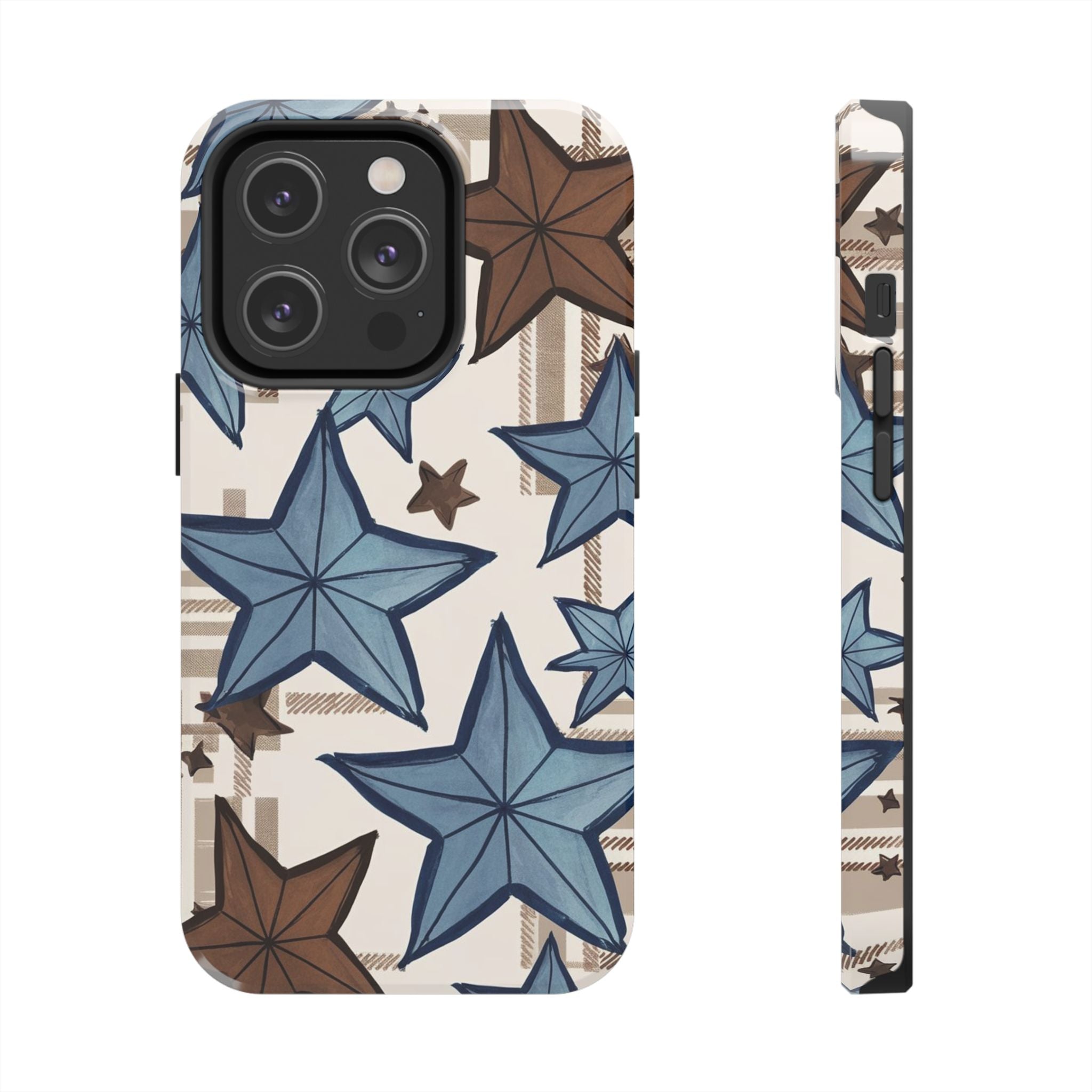 Plaid Stars - Tough Case for iPhone 14, 15, 16 - Spruced Roost