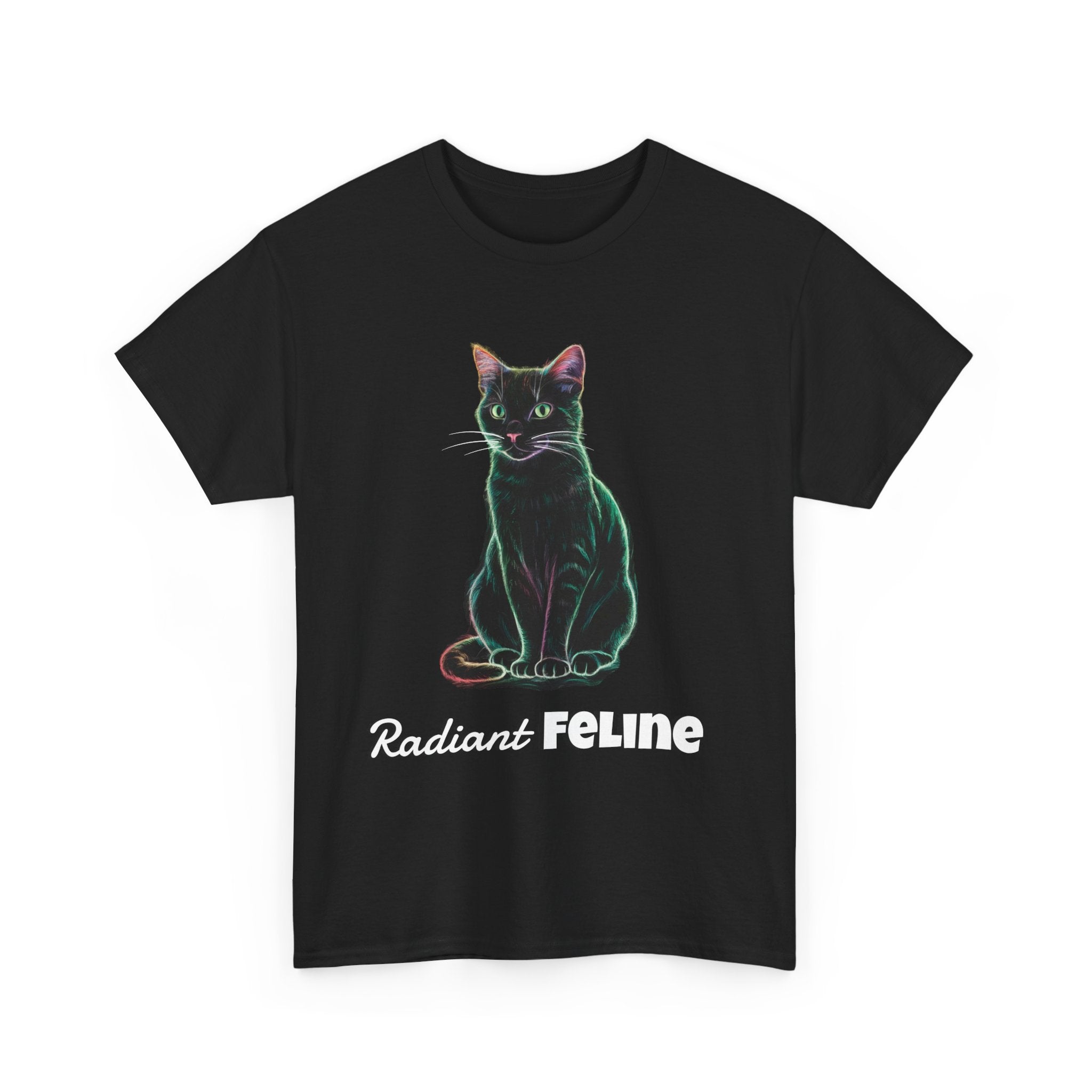 Radiant Feline - Unisex Heavy Cotton Tee