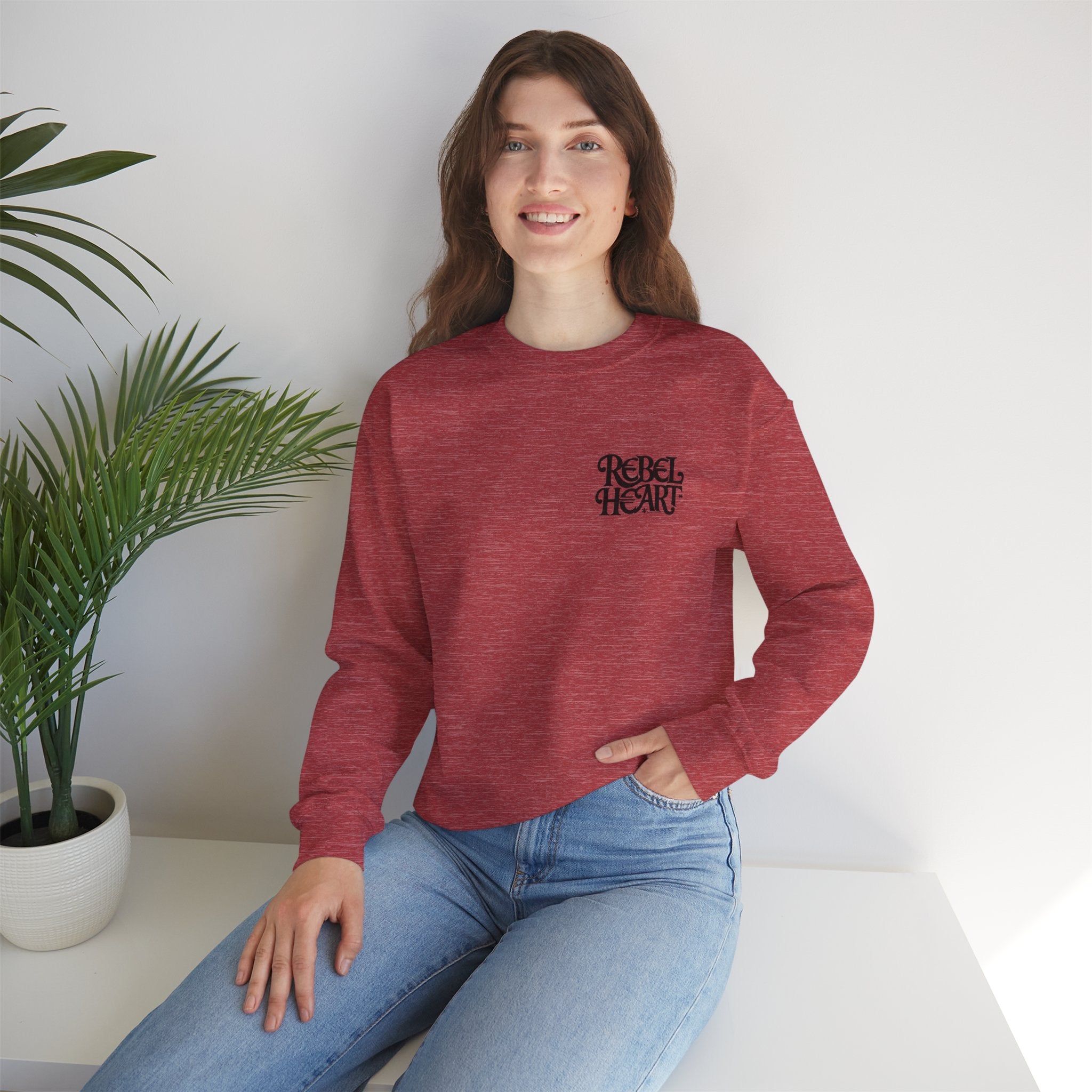 Rebel Heart - Unisex Heavy Blend™ Crewneck Sweatshirt for Everyday Wear