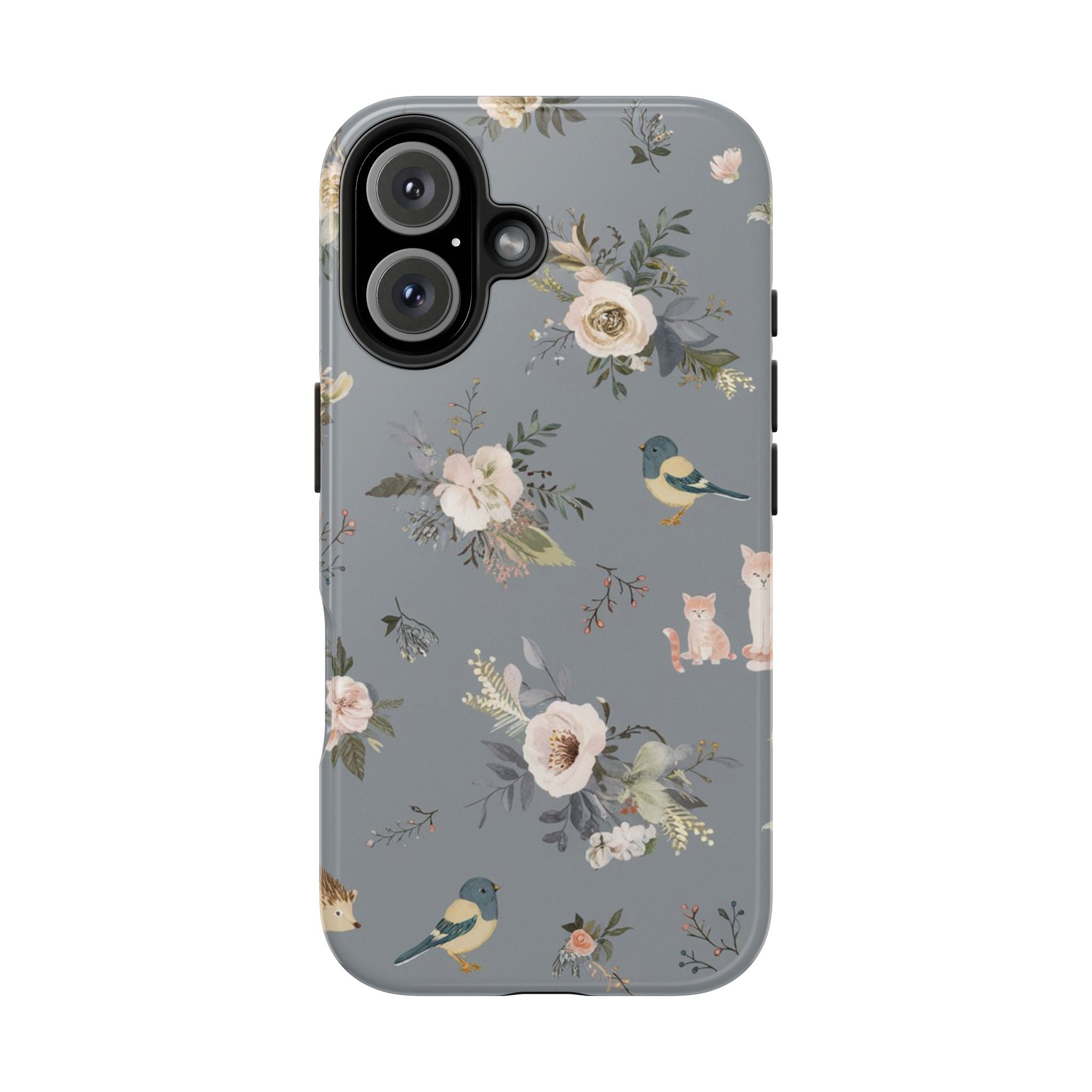 Cats and Birds - Tough Case for iPhone 14, 15, 16 - Spruced Roost