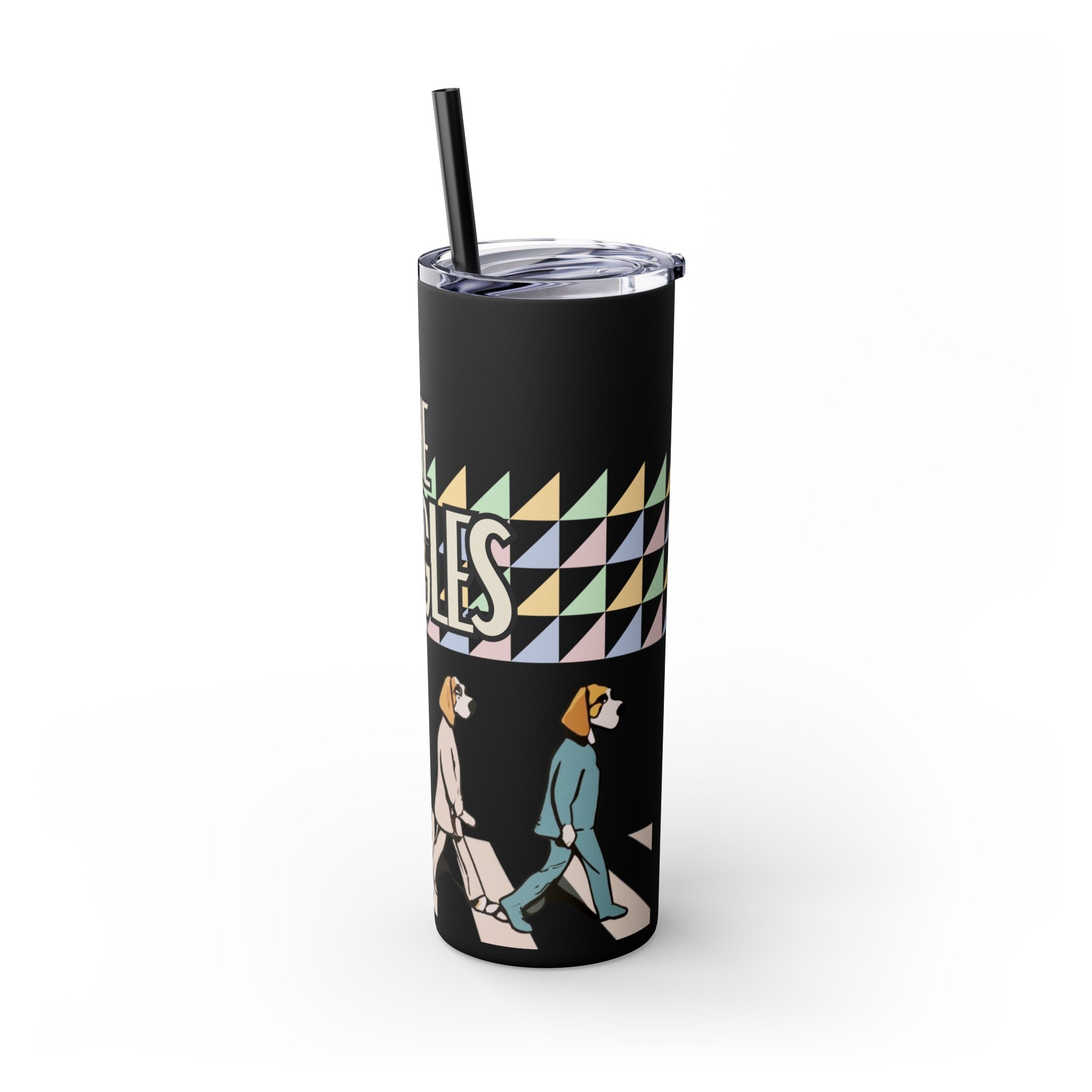 The Beagles - Skinny Tumbler with Straw, 20oz