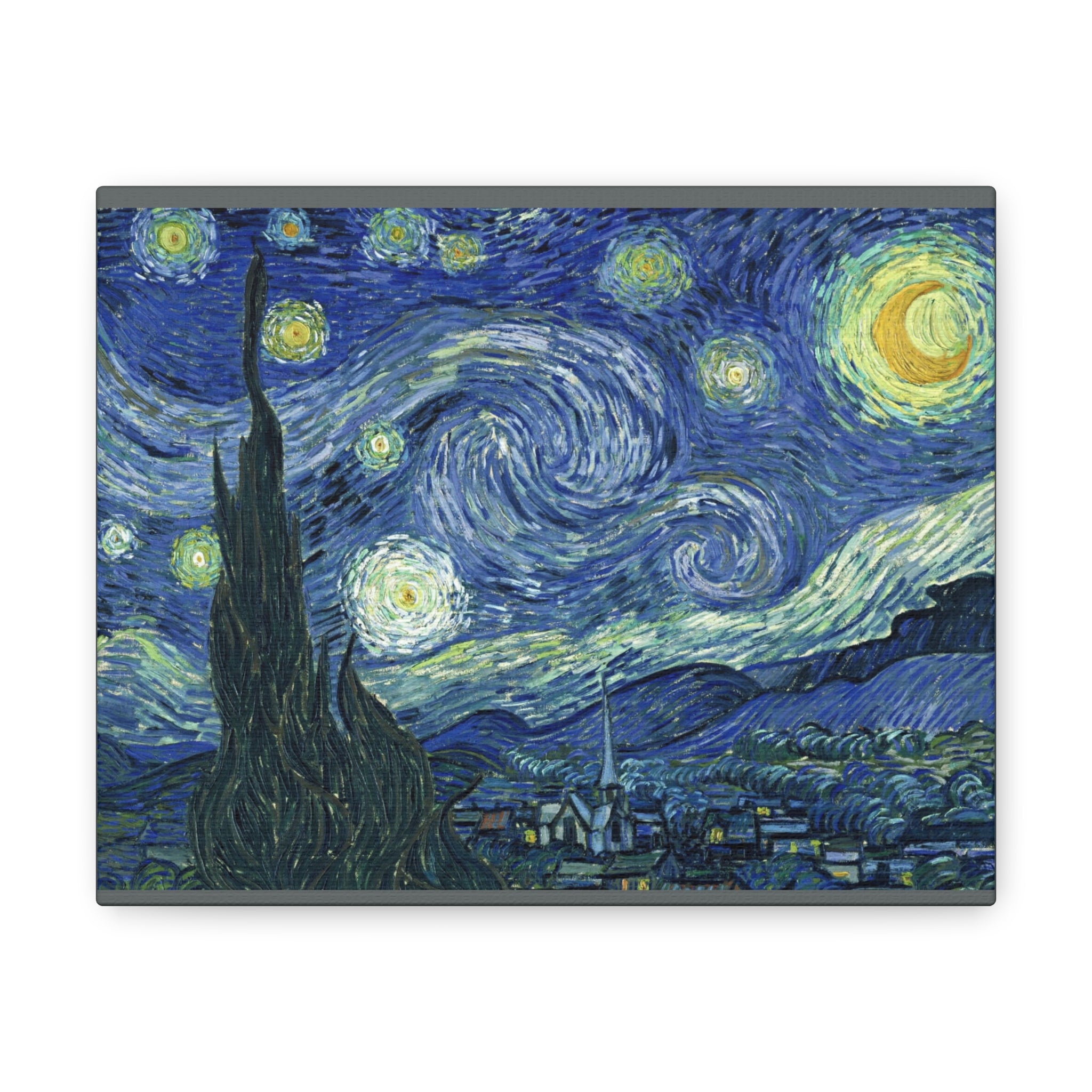 The Starry Night - Vincent Van Gogh - Canvas Gallery Wraps - Spruced Roost