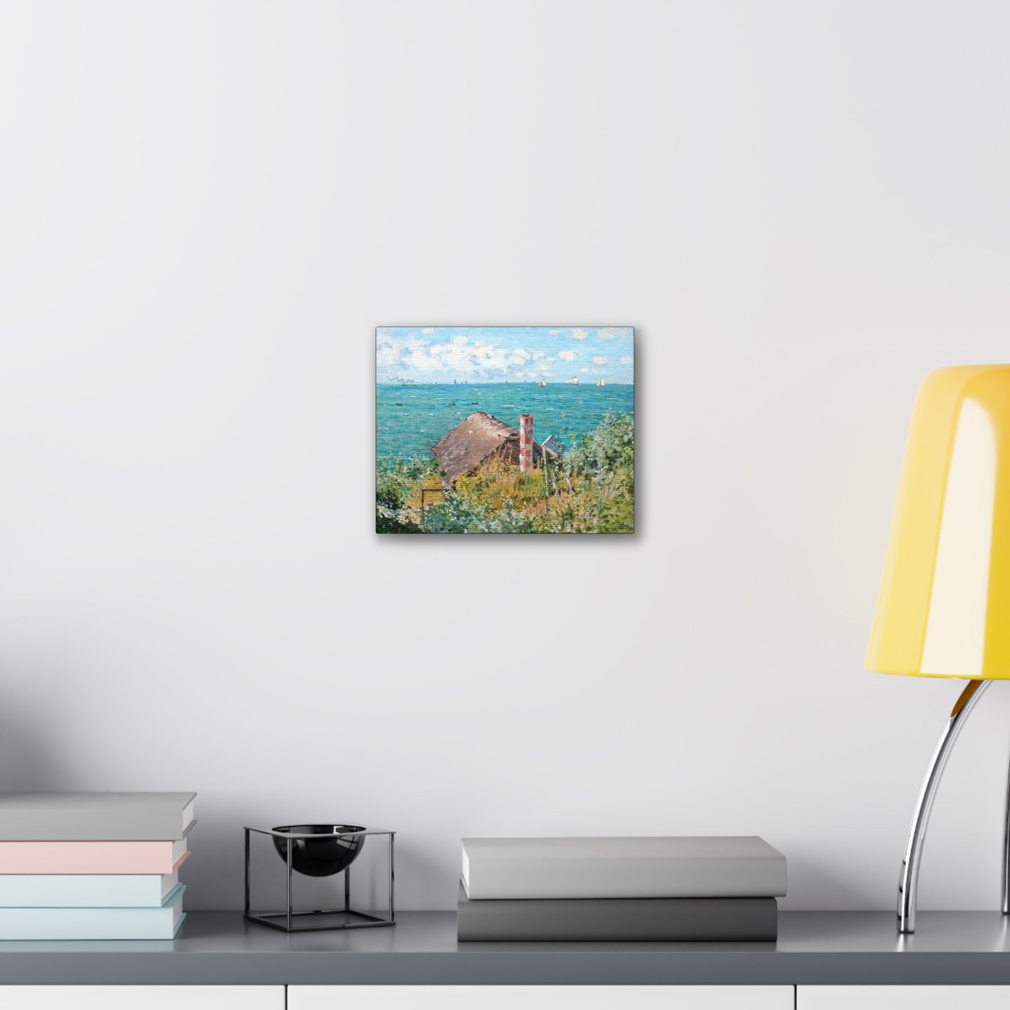 The Cabin at Saint-Adresse Claude Monet Canvas Stretched, 0.75"