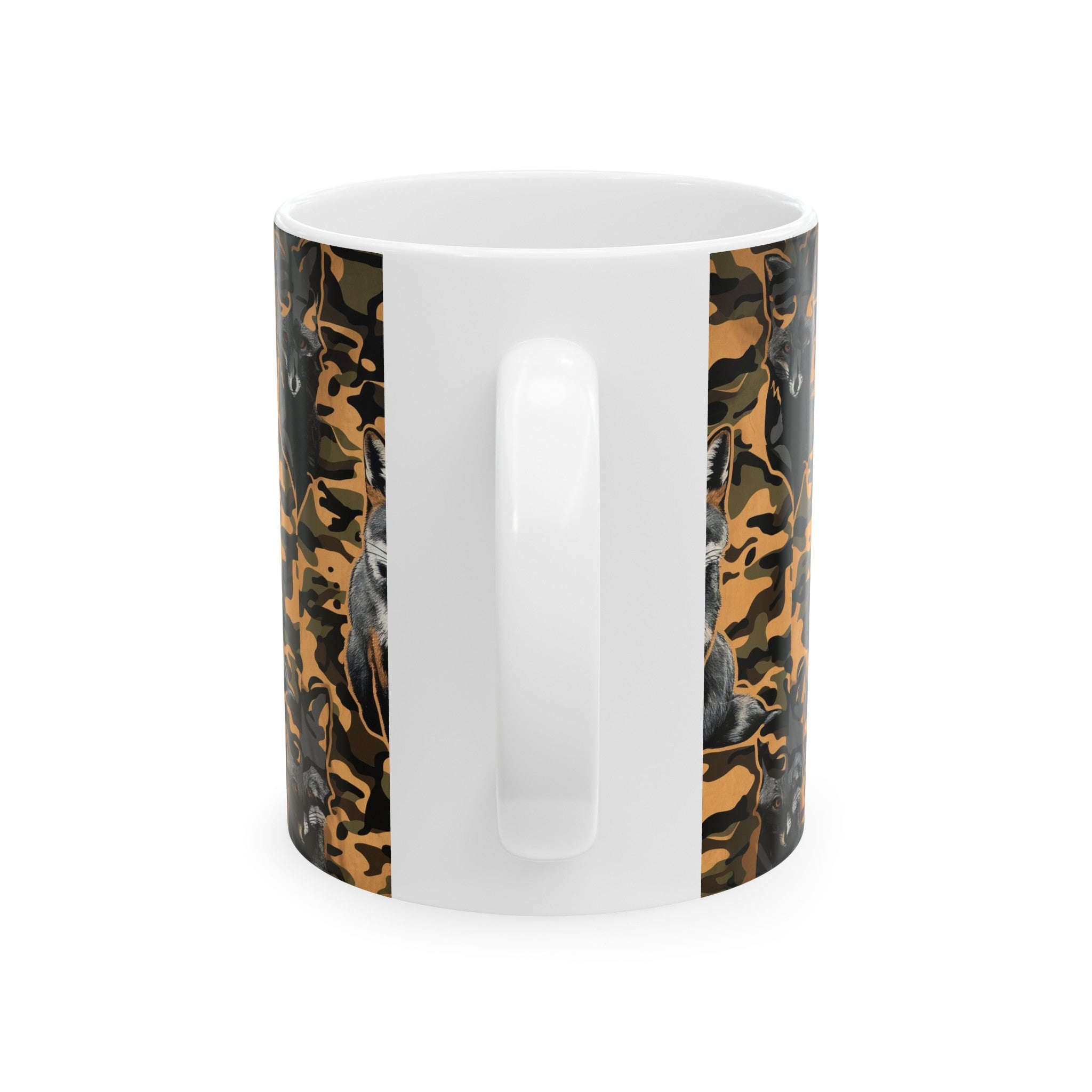 Fox Camouflage Ceramic Mug, (11oz)