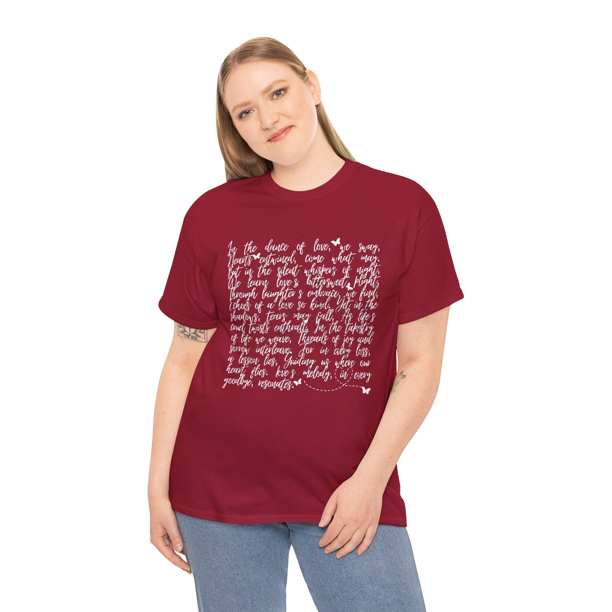 Love Story Black - Unisex Heavy Cotton Tee - Spruced Roost