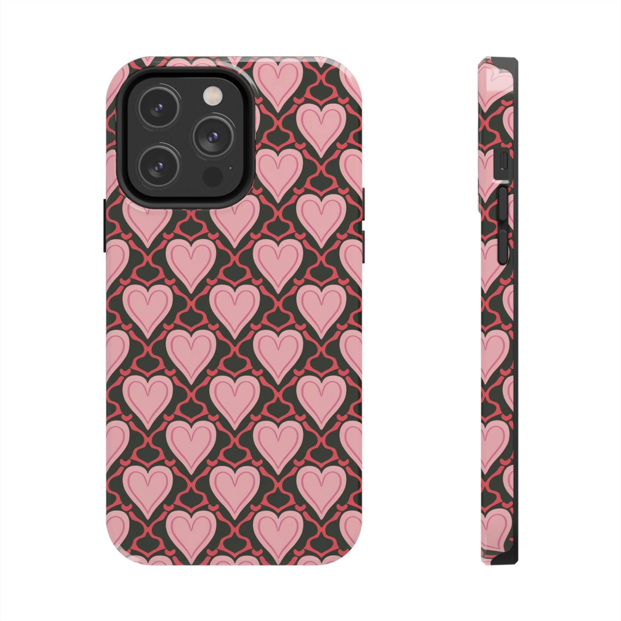 Trellis Hearted - Tough Case for iPhone 14, 15, 16 - Spruced Roost