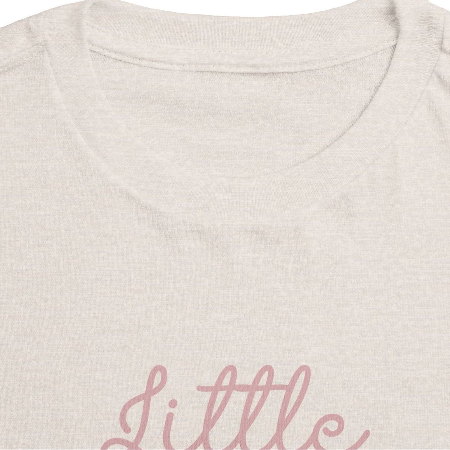 Pink Cursive - Little Sister Onesie - Long-Sleeve Organic Bodysuit