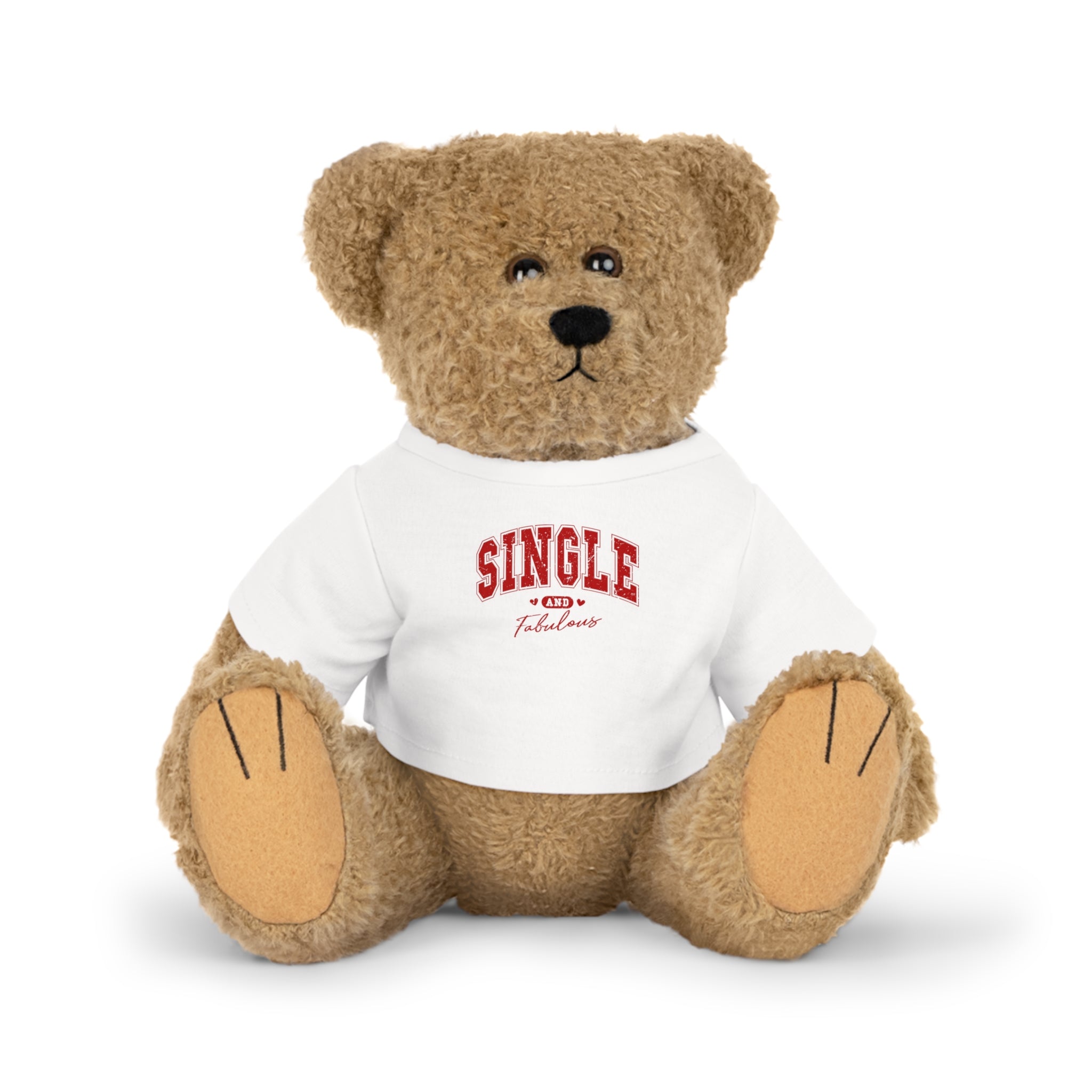 Single and Fabulous Plush Toy Bear with T-Shirt