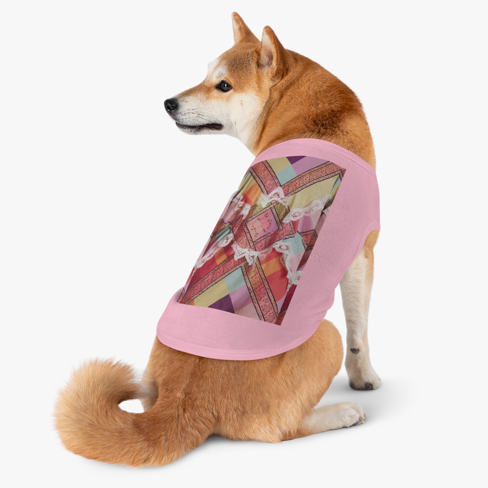 Madras Lace Pet Shirt