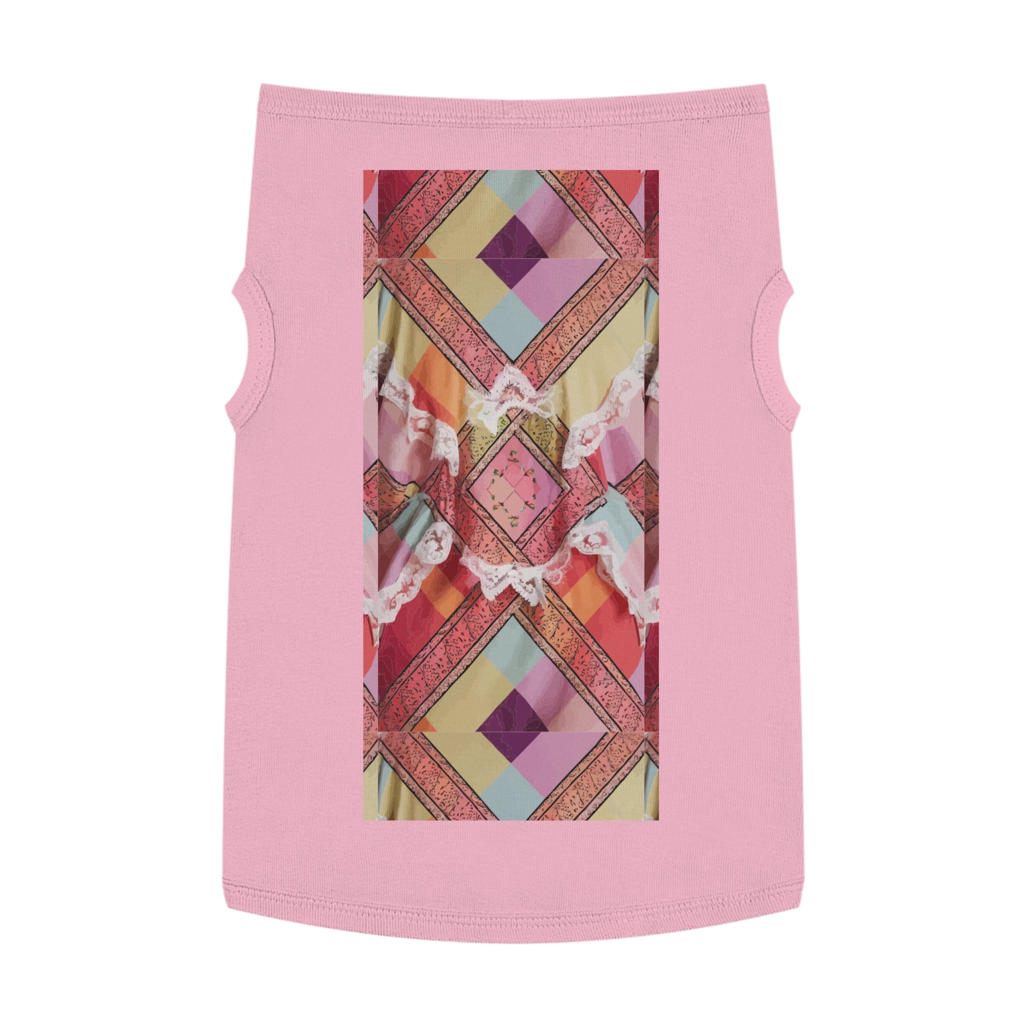 Madras Lace Pet Shirt