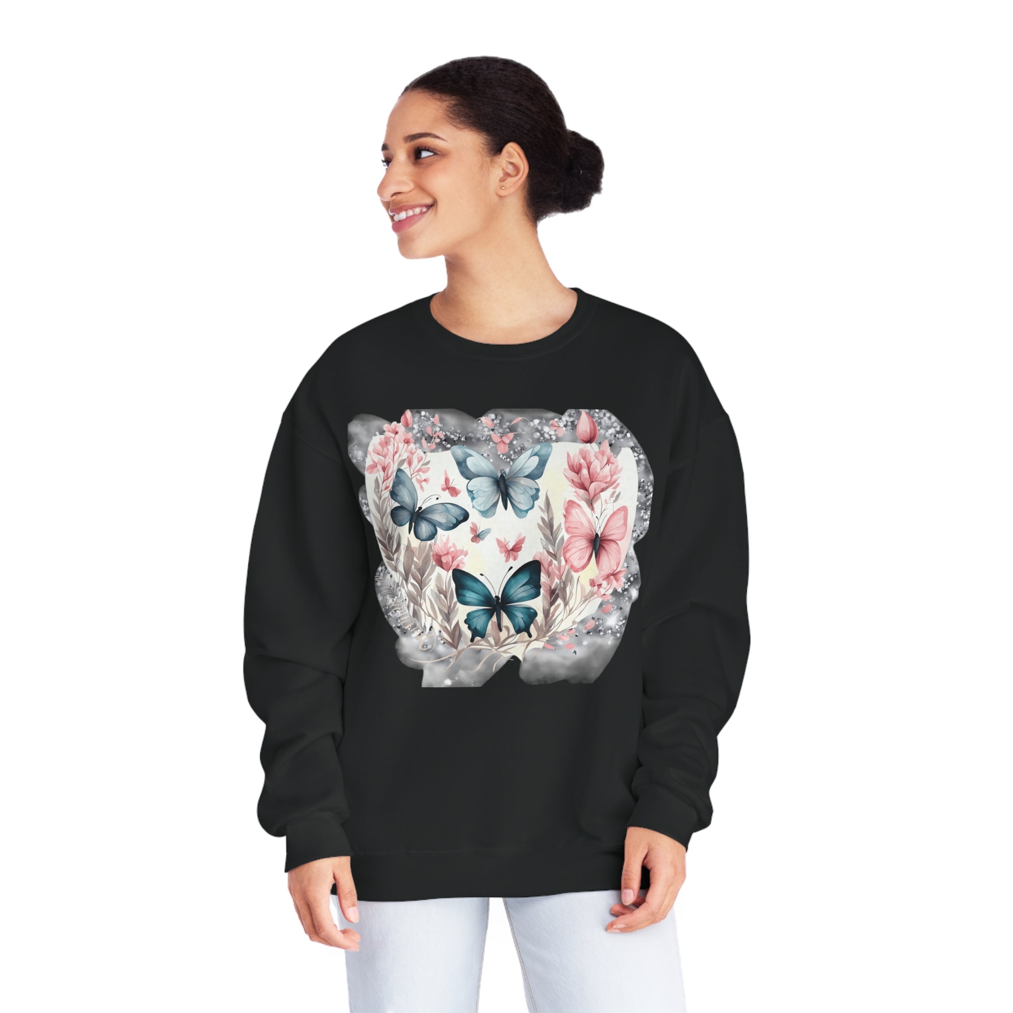 Flutterby Unisex NuBlend® Crewneck Sweatshirt - Spruced Roost