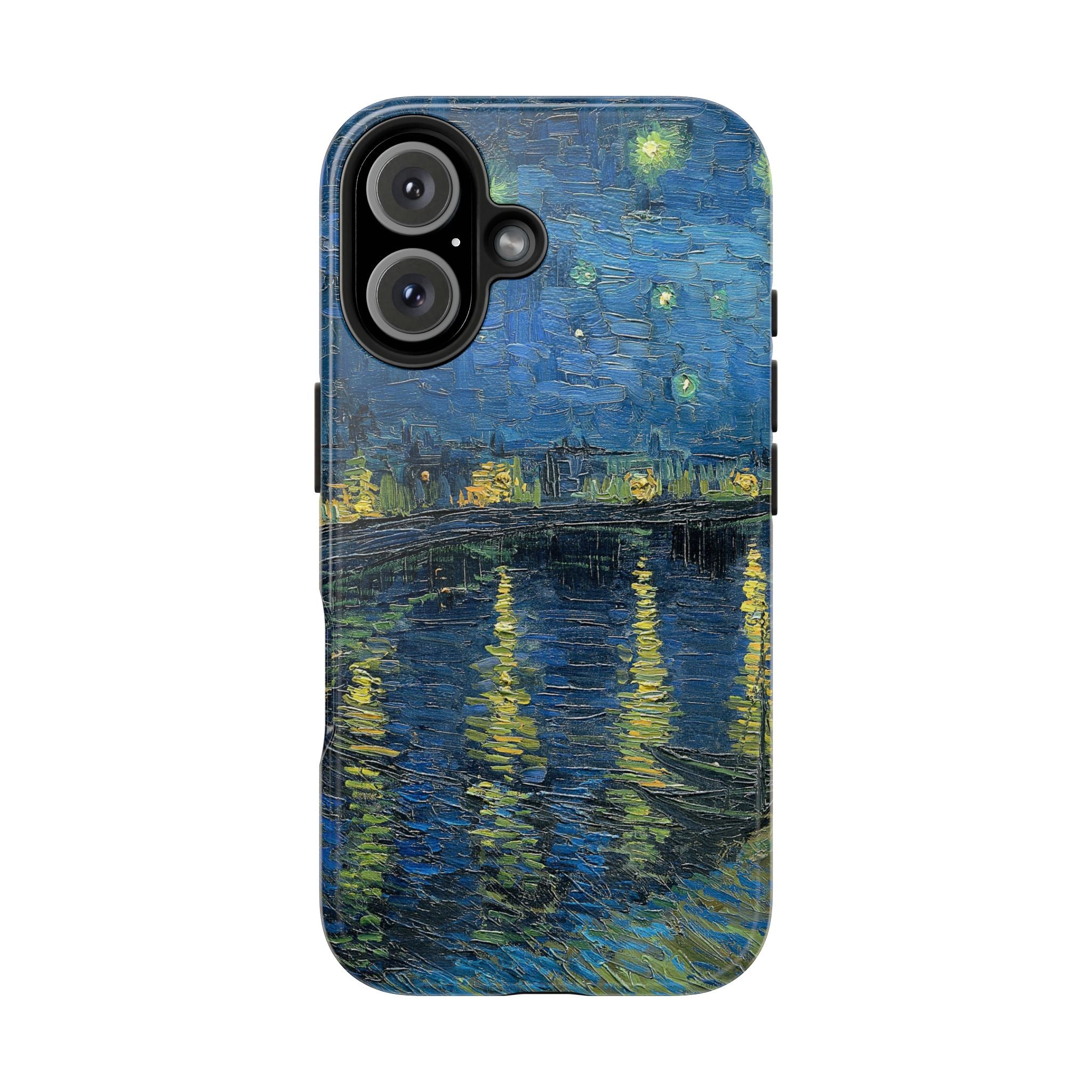 Starry Night Over the Rhone - Vincent Van Gogh - Tough Case for iPhone 14, 15, 16 - Spruced Roost