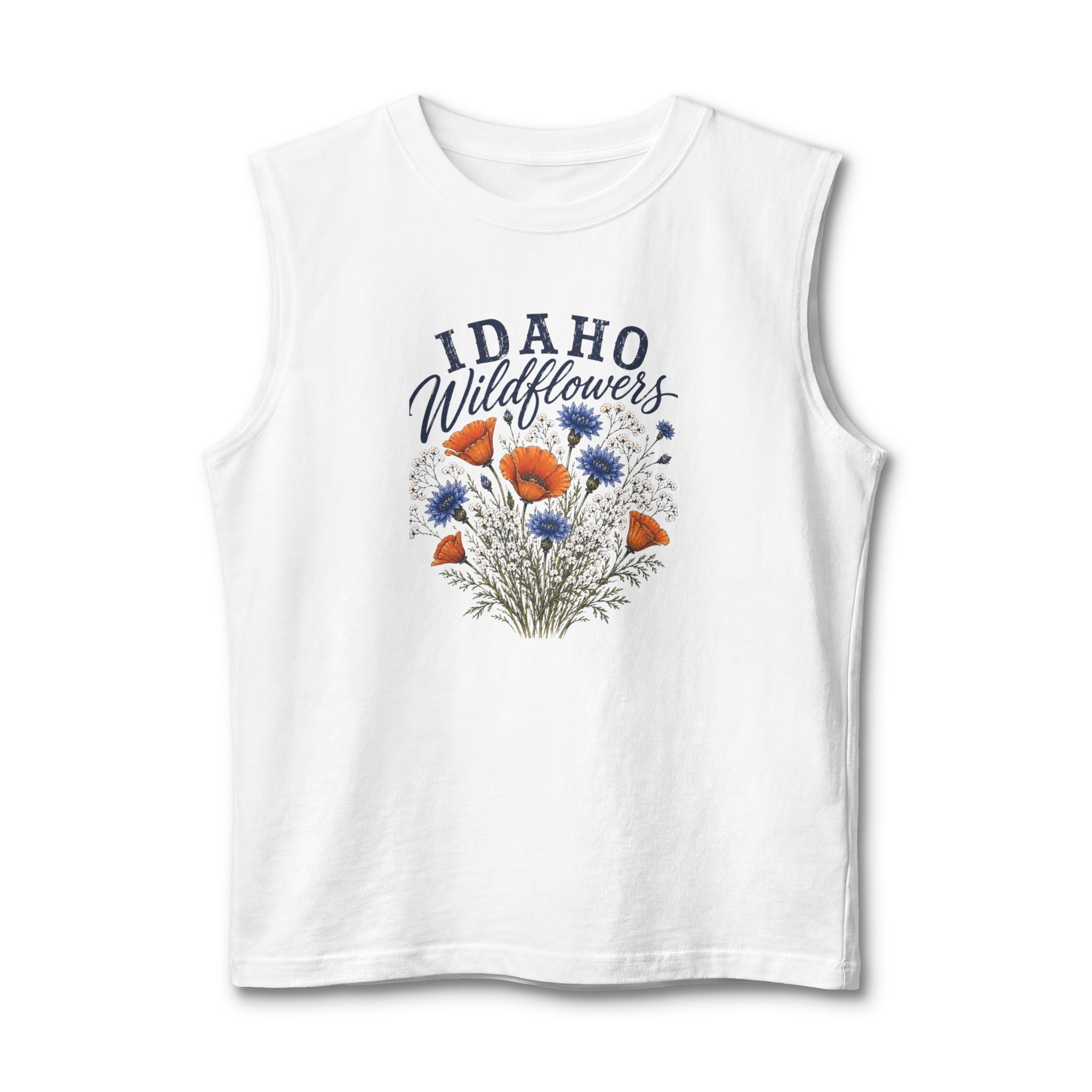 Idaho Wildflowers Unisex Jersey Muscle Tank