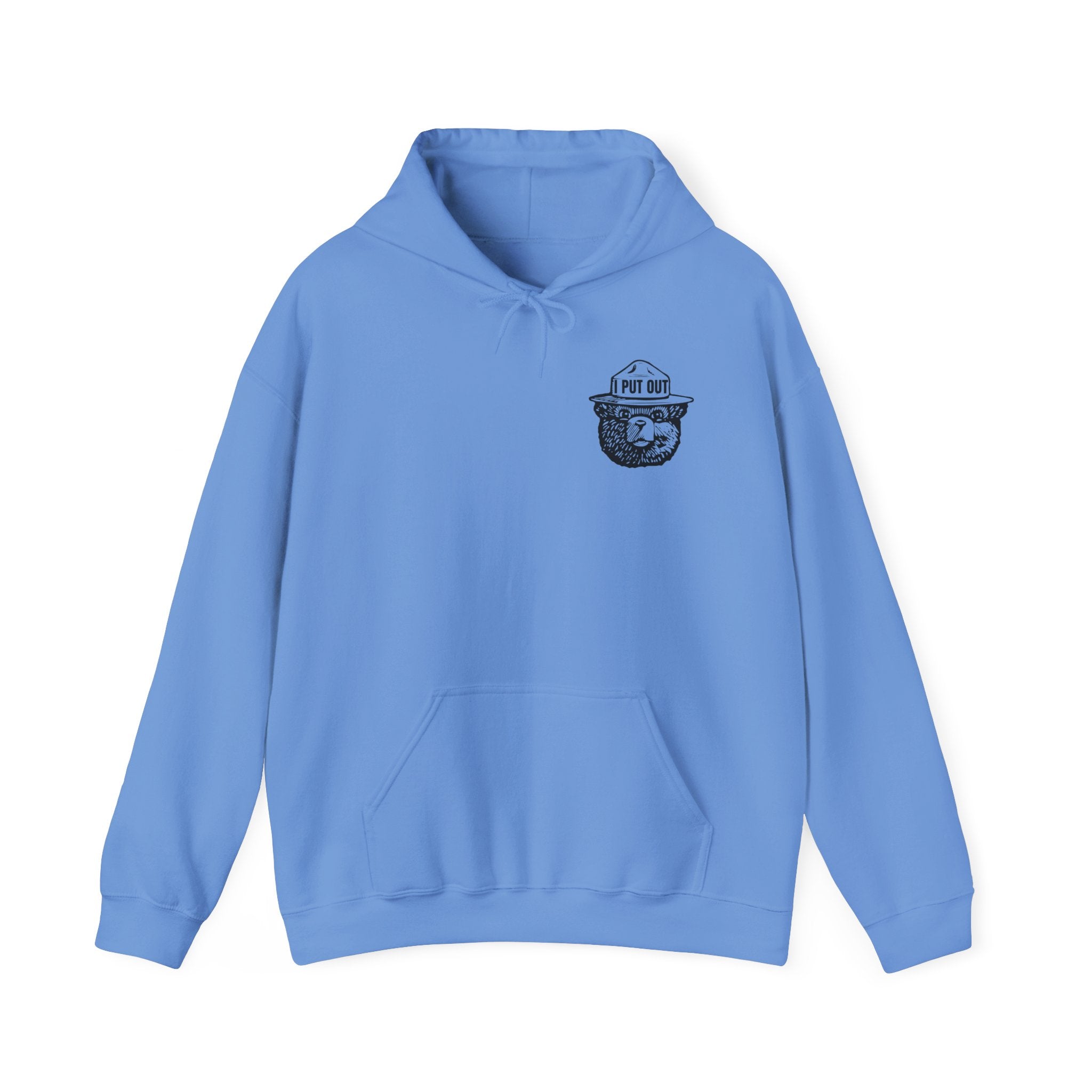 Smokey Firefighter Hoodie – 'I Put Out' Hooded Sweatshirt