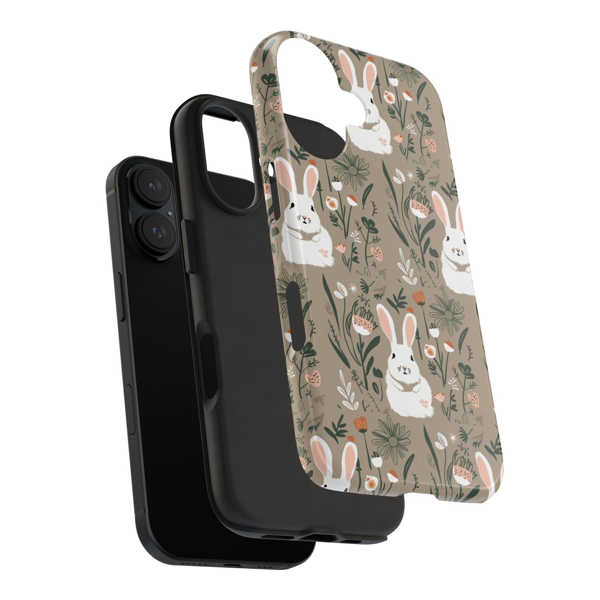 Felt Cotton Tails - Tough Case for iPhone 14, 15, 16 - Spruced Roost