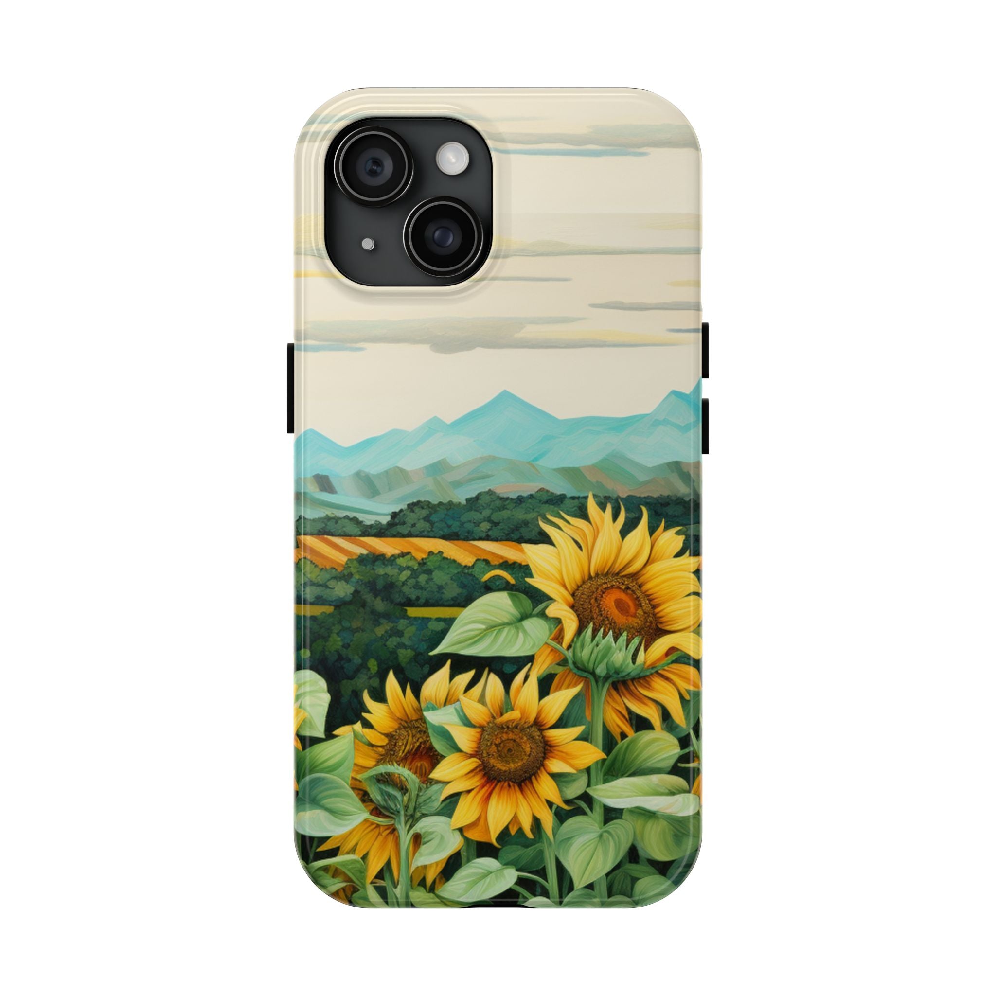 Mountain View Sunflowers - Tough Case for iPhone 14, 15, 16