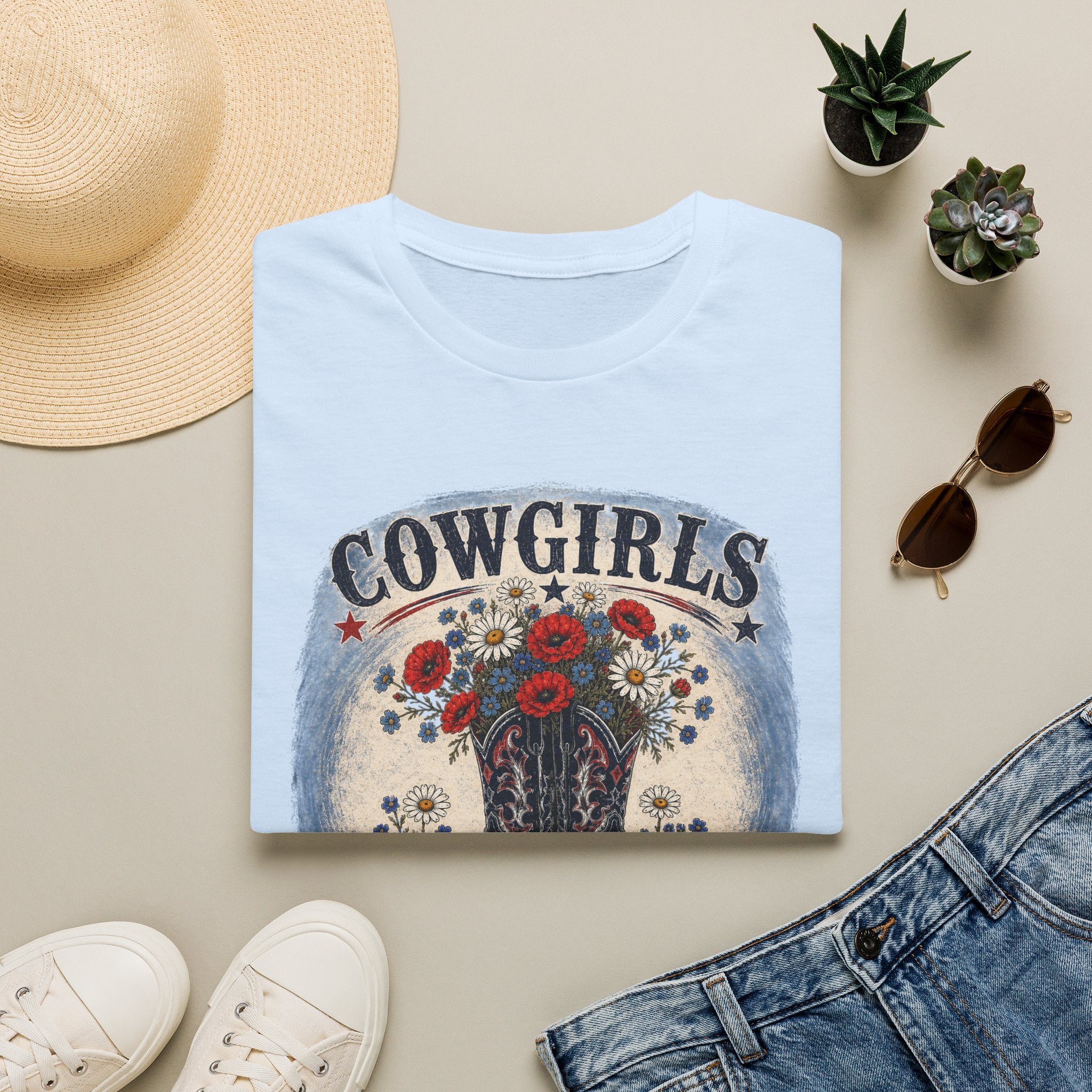 Cowgirls Love Wildflowers - Women's T-shirt