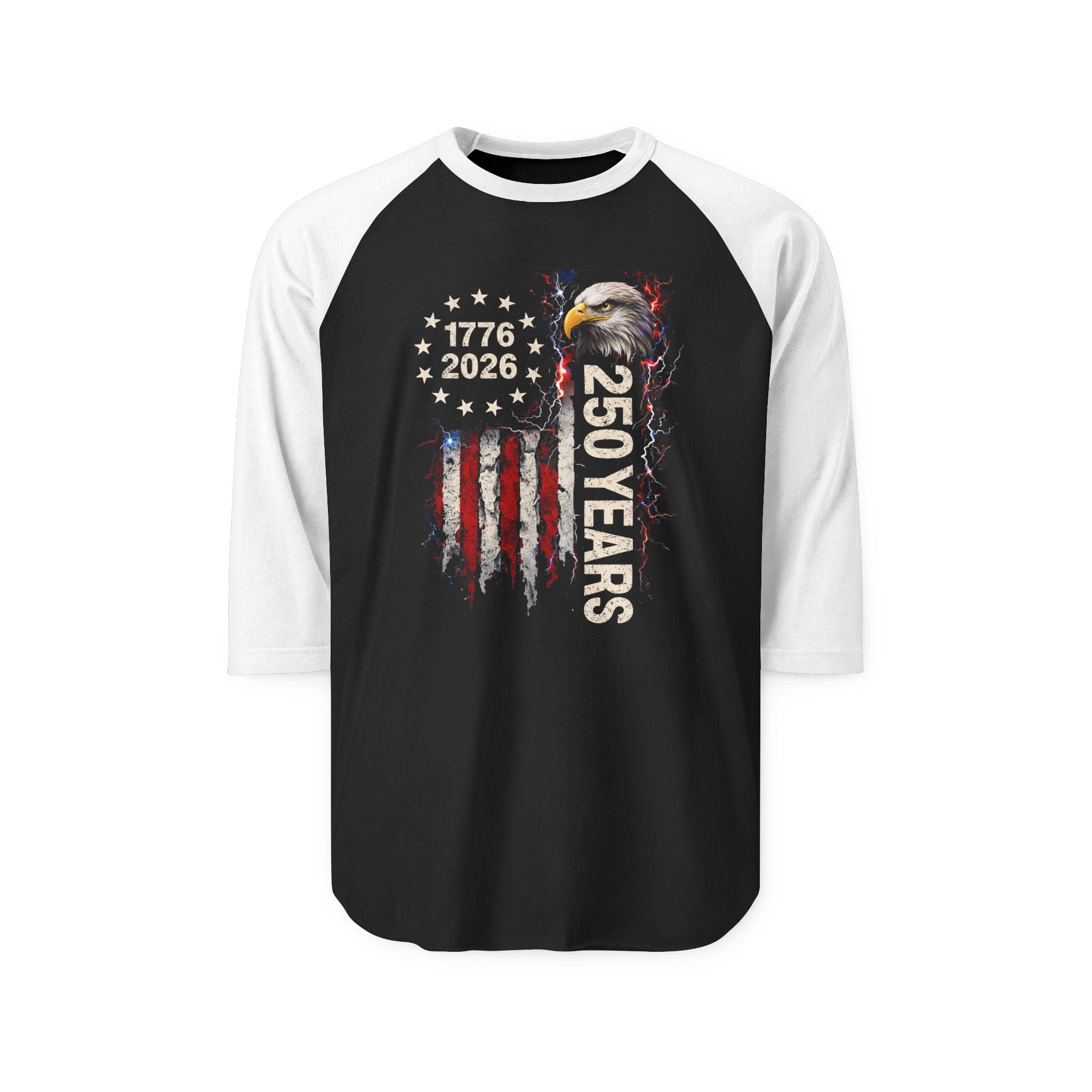 Patriot Wear Unisex ~ 250 Years 1776-2026 Eagle Raglan Shirt
