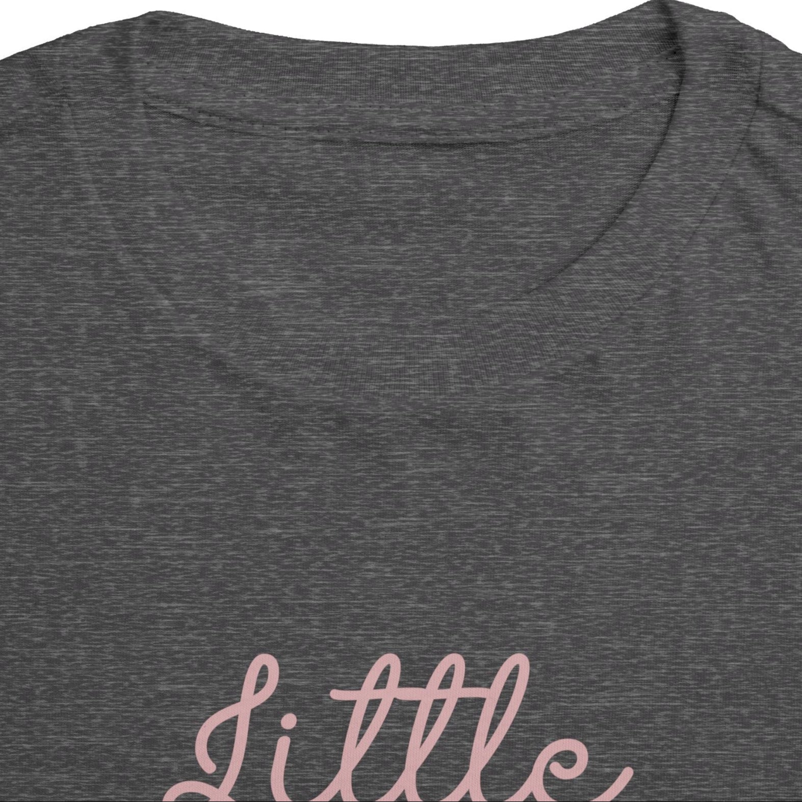 Pink Cursive - Little Sister Onesie - Long-Sleeve Organic Bodysuit