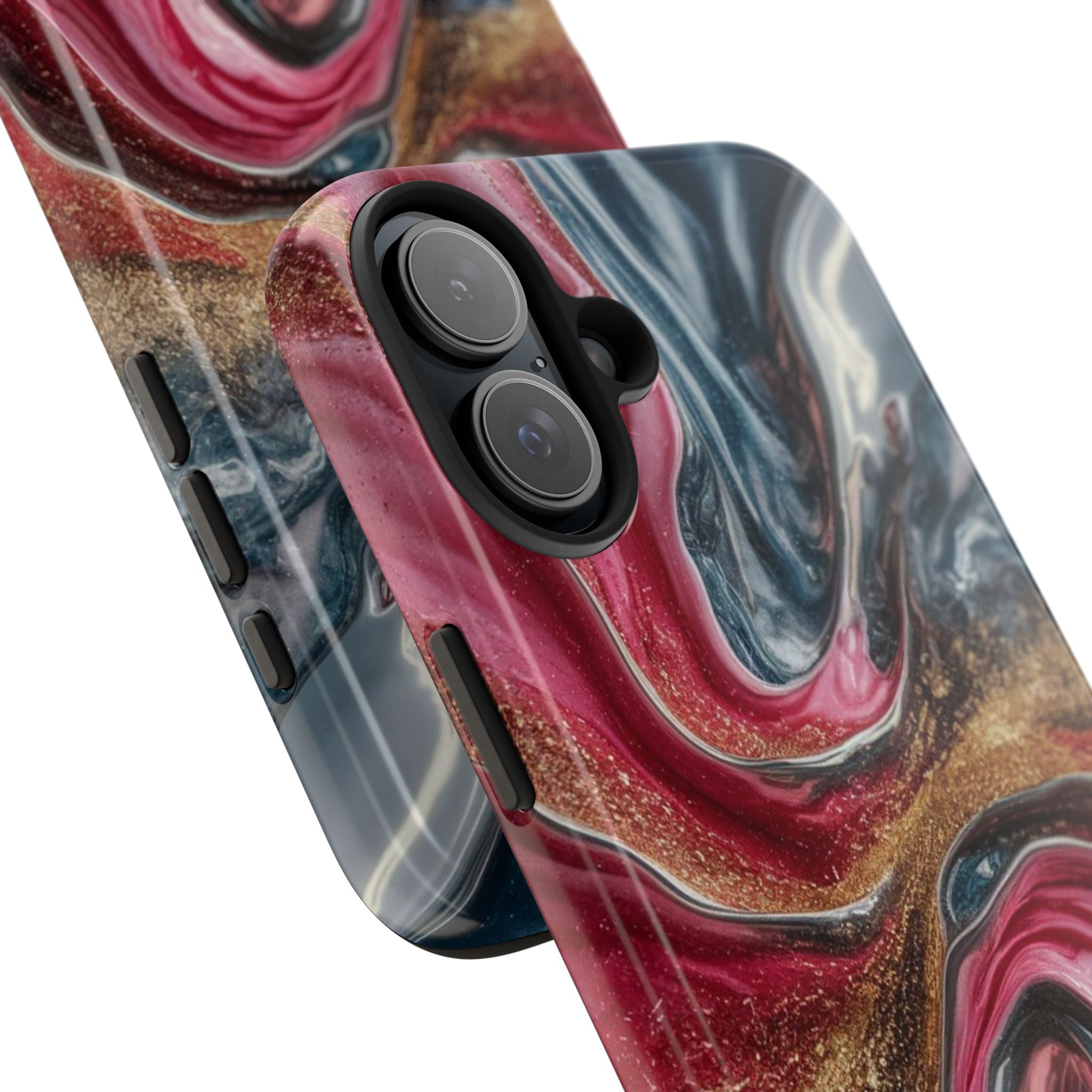 Metallic Swirl - Tough Case for iPhone 14, 15, 16 - Spruced Roost