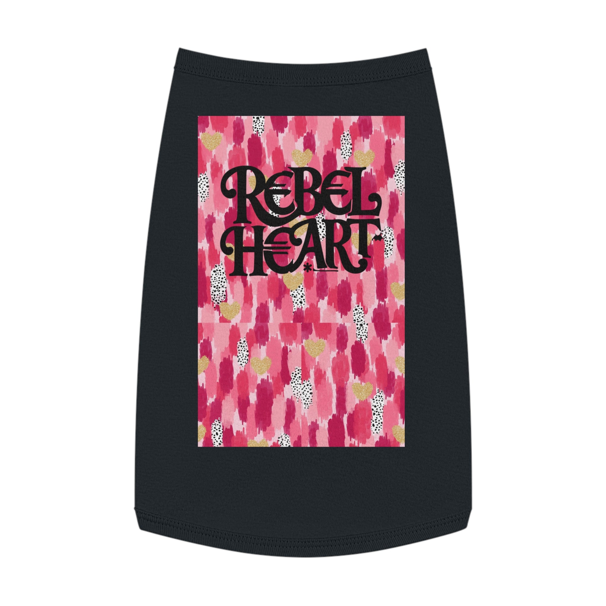 Rebel Heart Pink Confetti Pet Shirt - Stylish and Playful Dog Apparel