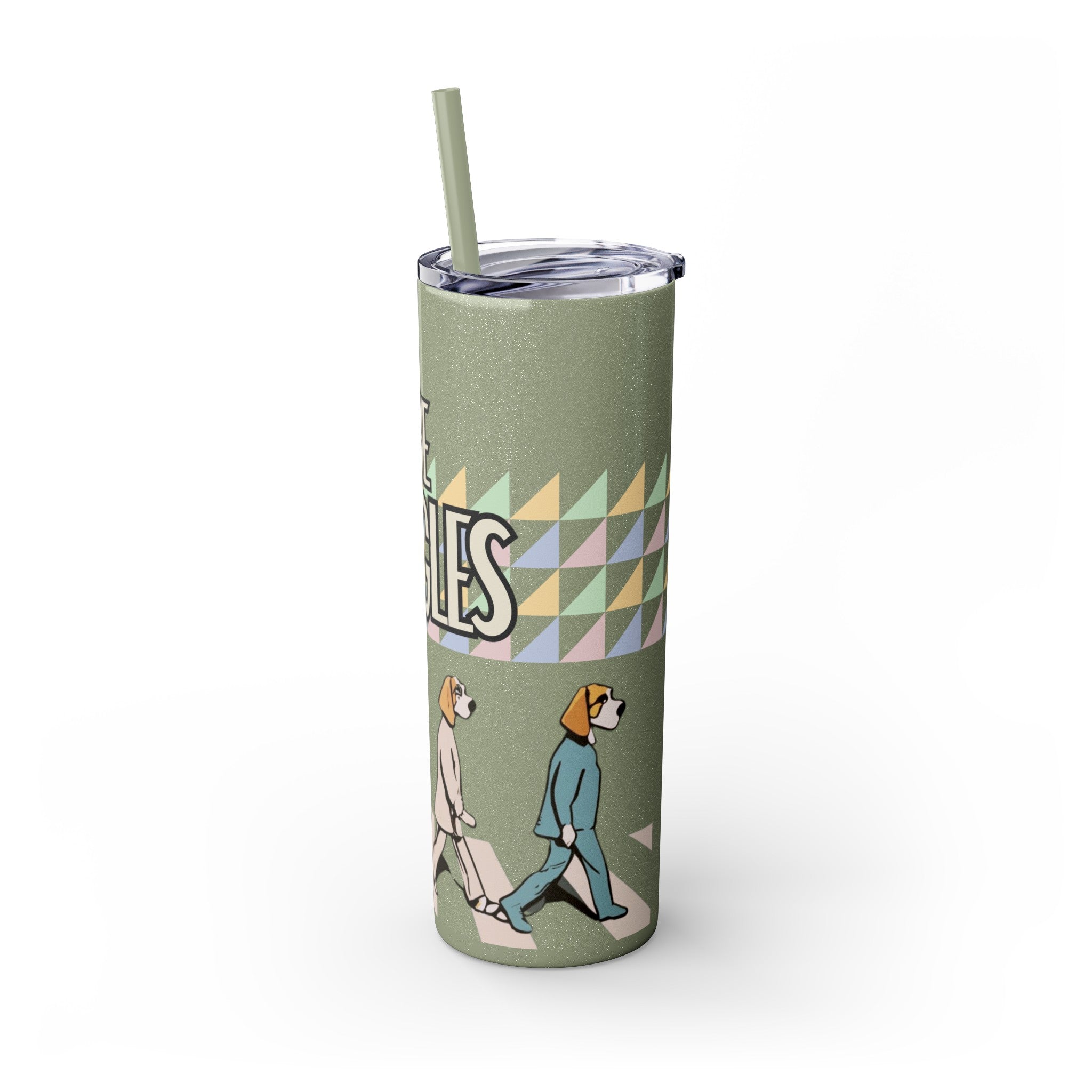The Beagles - Skinny Tumbler with Straw, 20oz