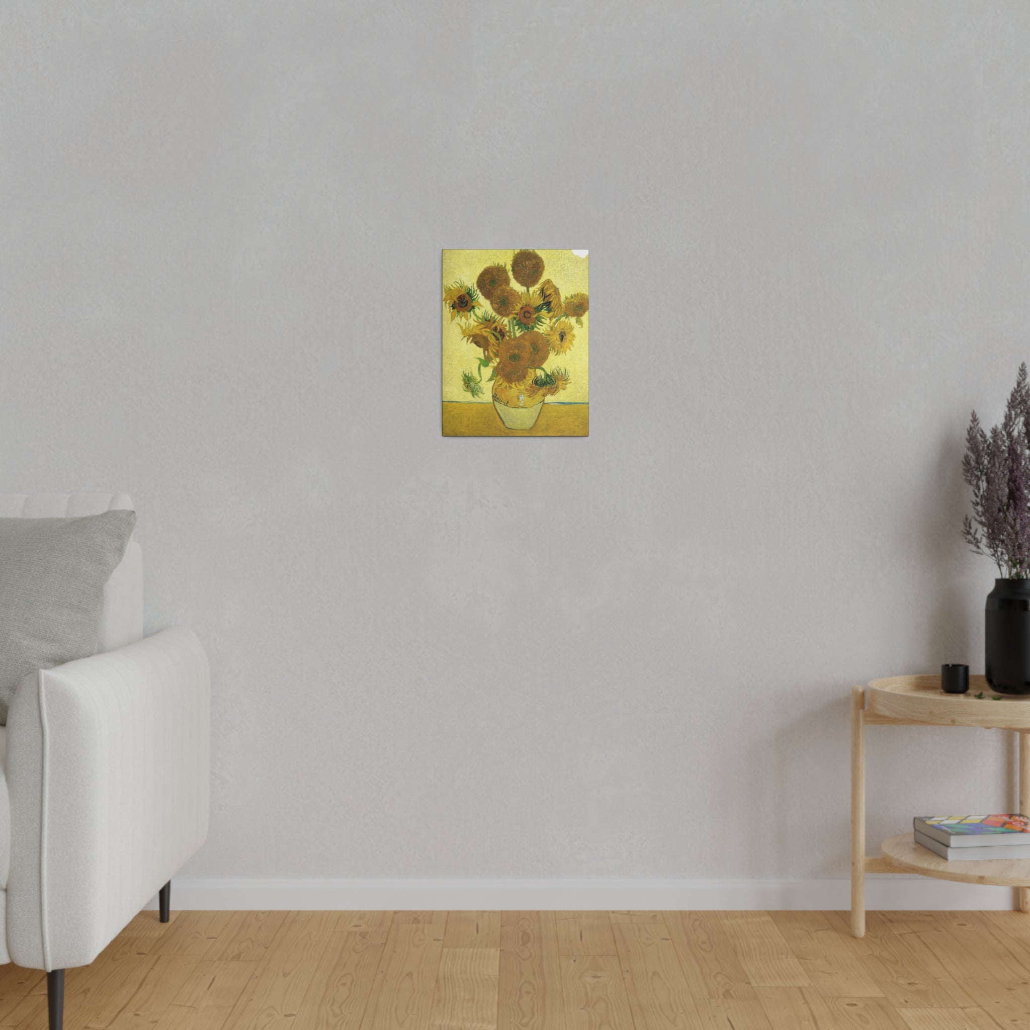 Vase of 15 Sunflowers Vincent Van Gogh - Matte Canvas 0.75" - Spruced Roost