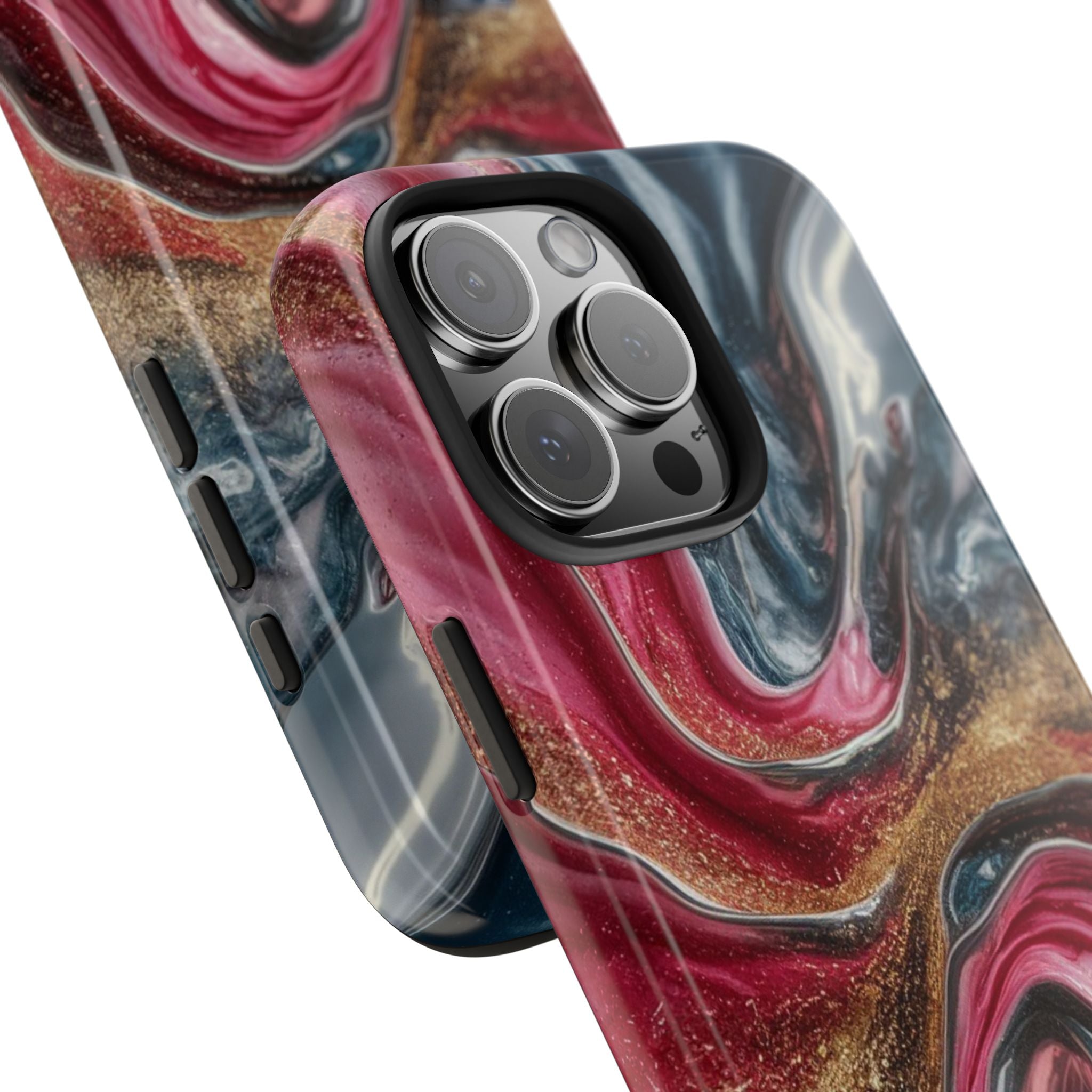 Metallic Swirl - Tough Case for iPhone 14, 15, 16 - Spruced Roost