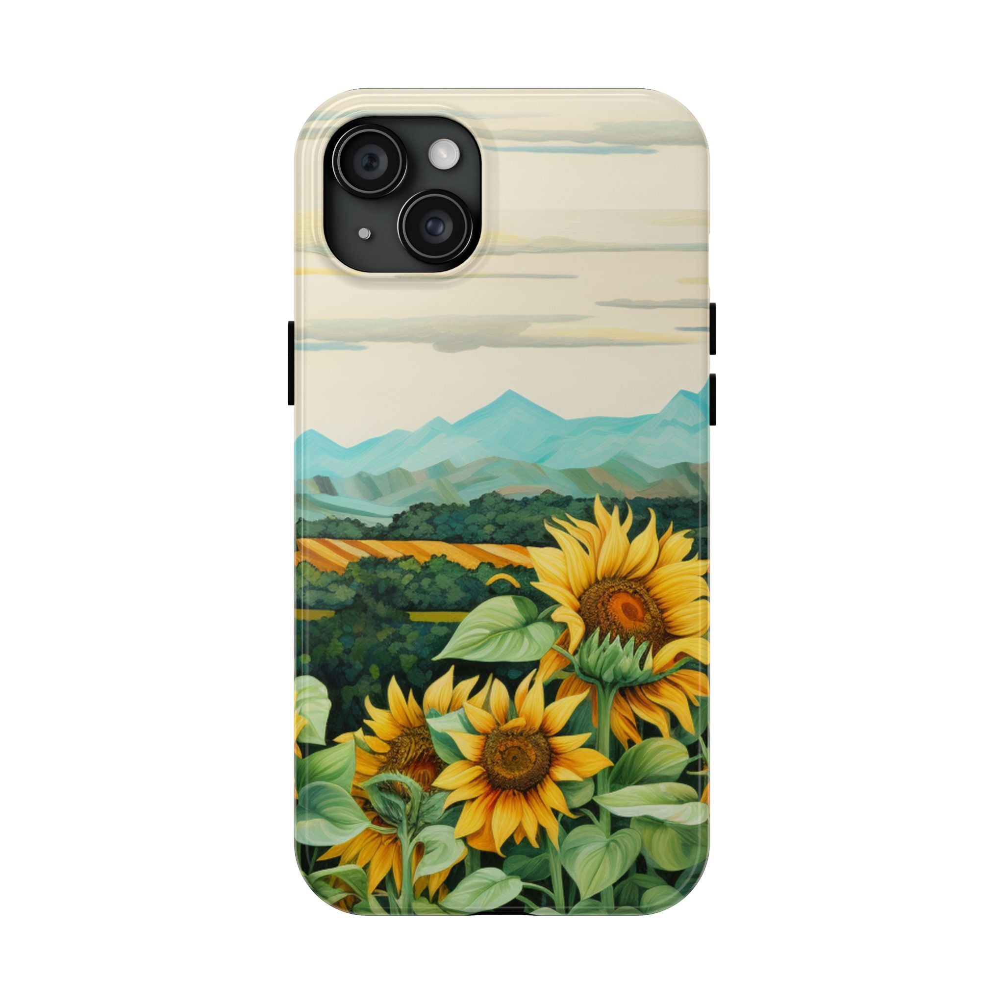 Mountain View Sunflowers  - Tough Case for iPhone 14, 15, 16