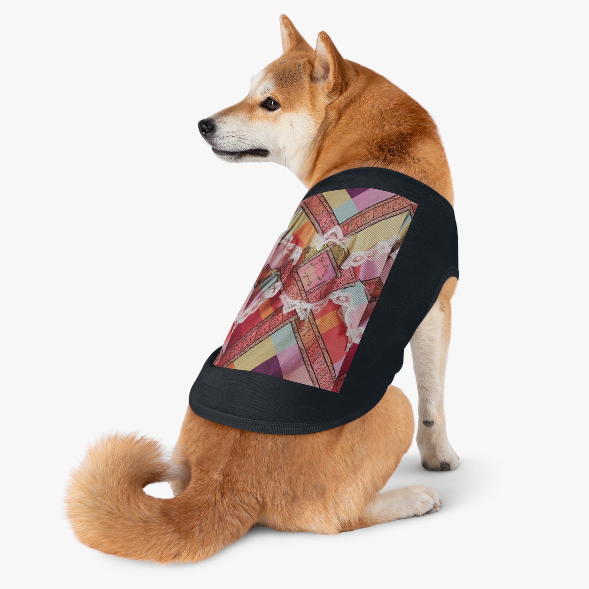 Madras Lace Pet Shirt