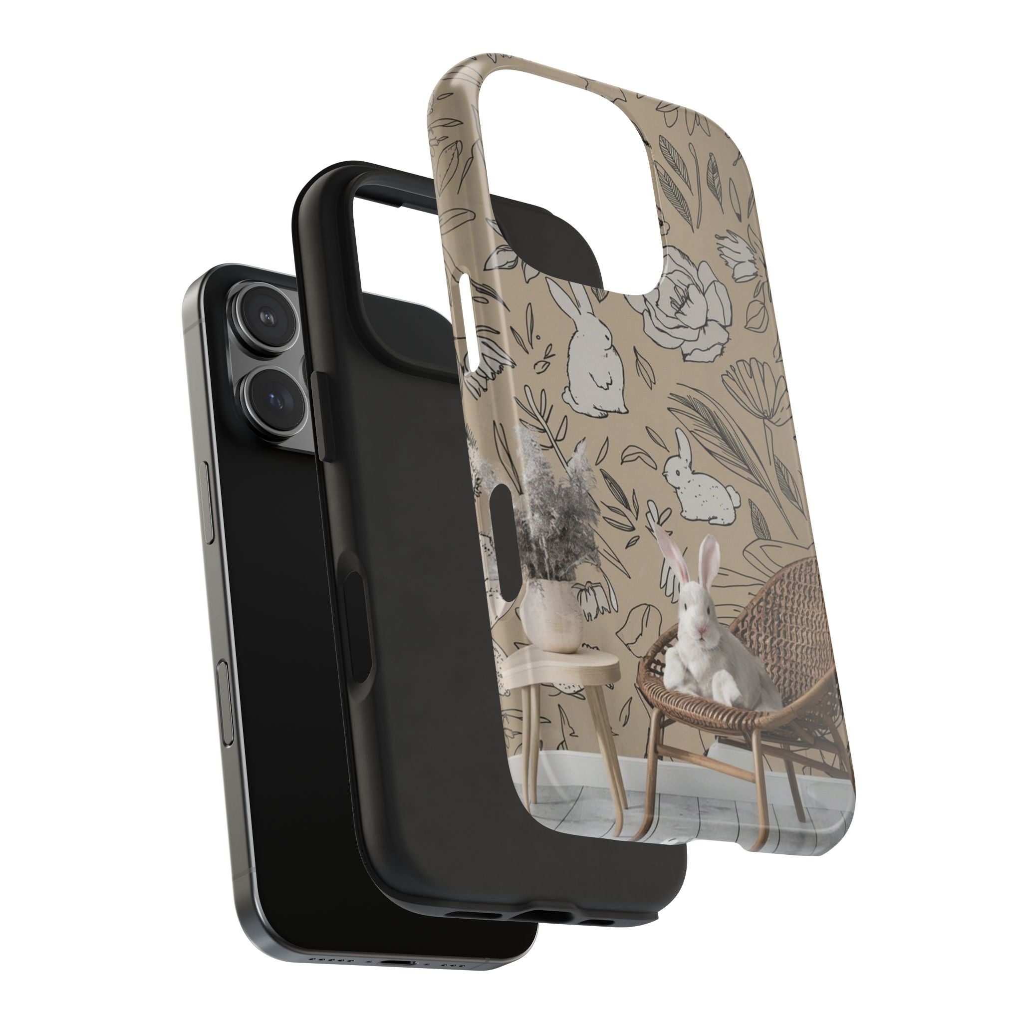 Bunny Business - Tough Case for iPhone 14, 15, 16 - Spruced Roost