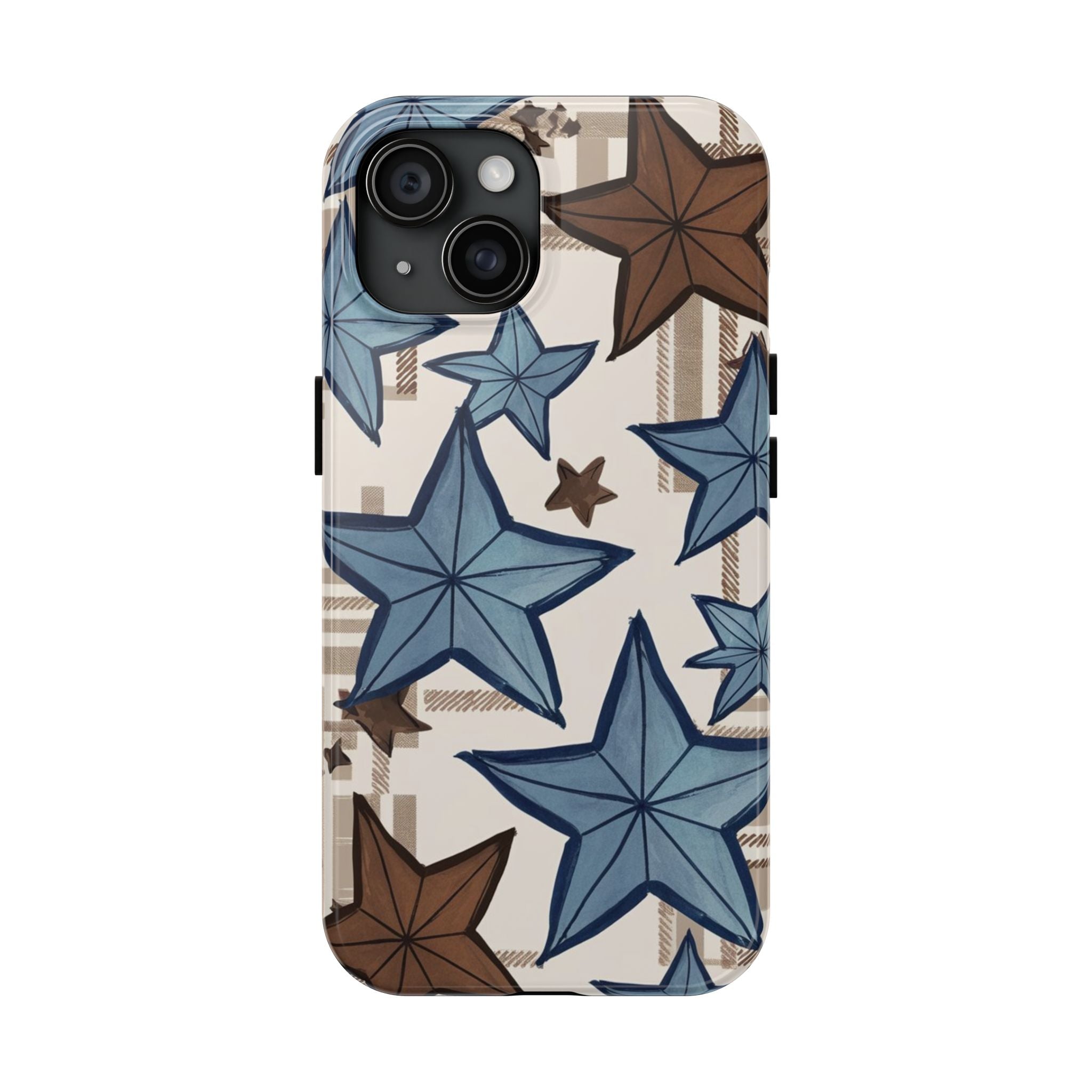 Plaid Stars - Tough Case for iPhone 14, 15, 16 - Spruced Roost