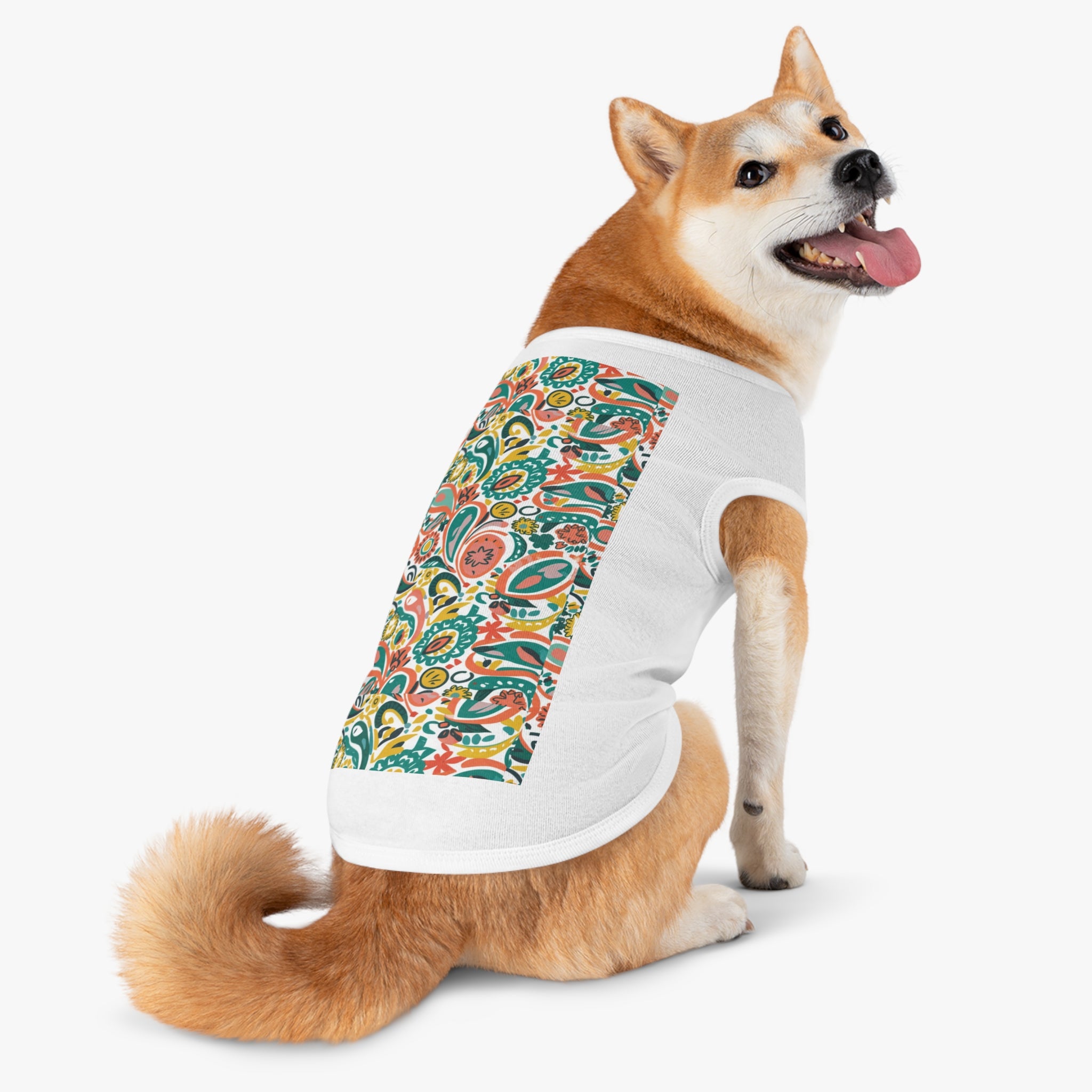 Paisley Persimmon - Pet Shirt