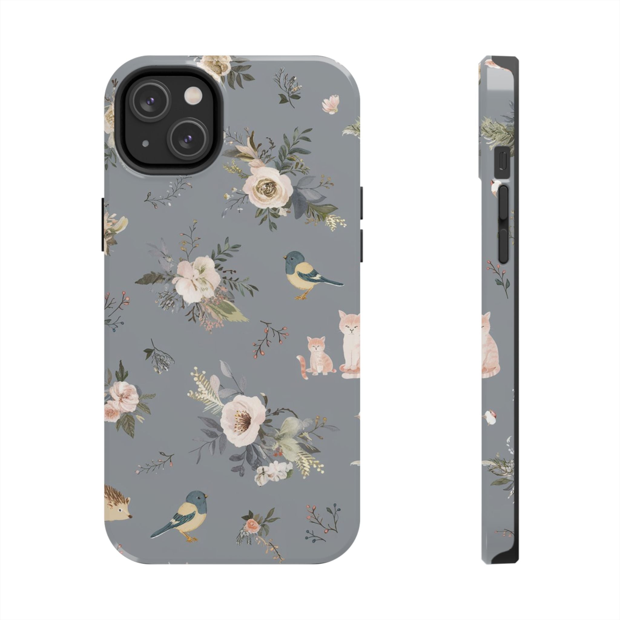 Cats and Birds - Tough Case for iPhone 14, 15, 16 - Spruced Roost
