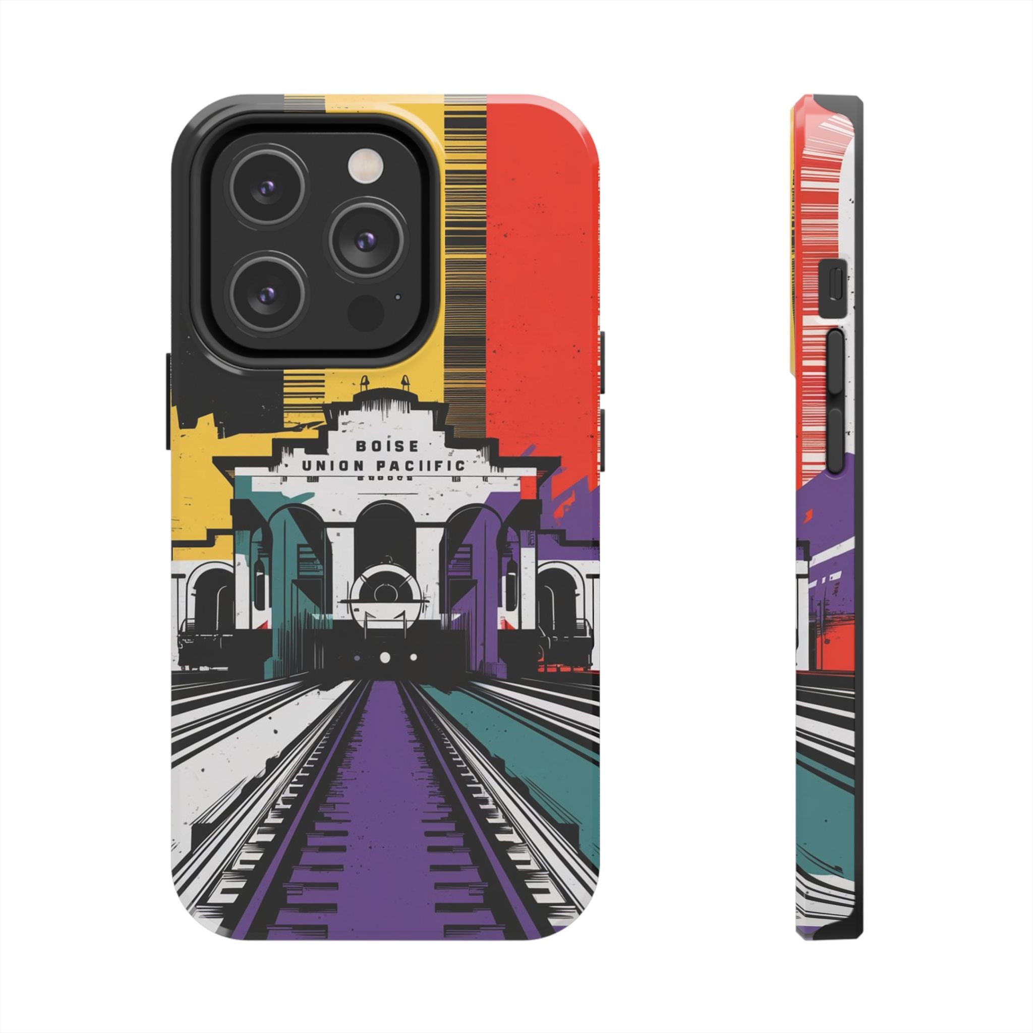 Boise Idaho Union Pacific Depot - Tough Case for iPhone 14, 15, 16 - Spruced Roost