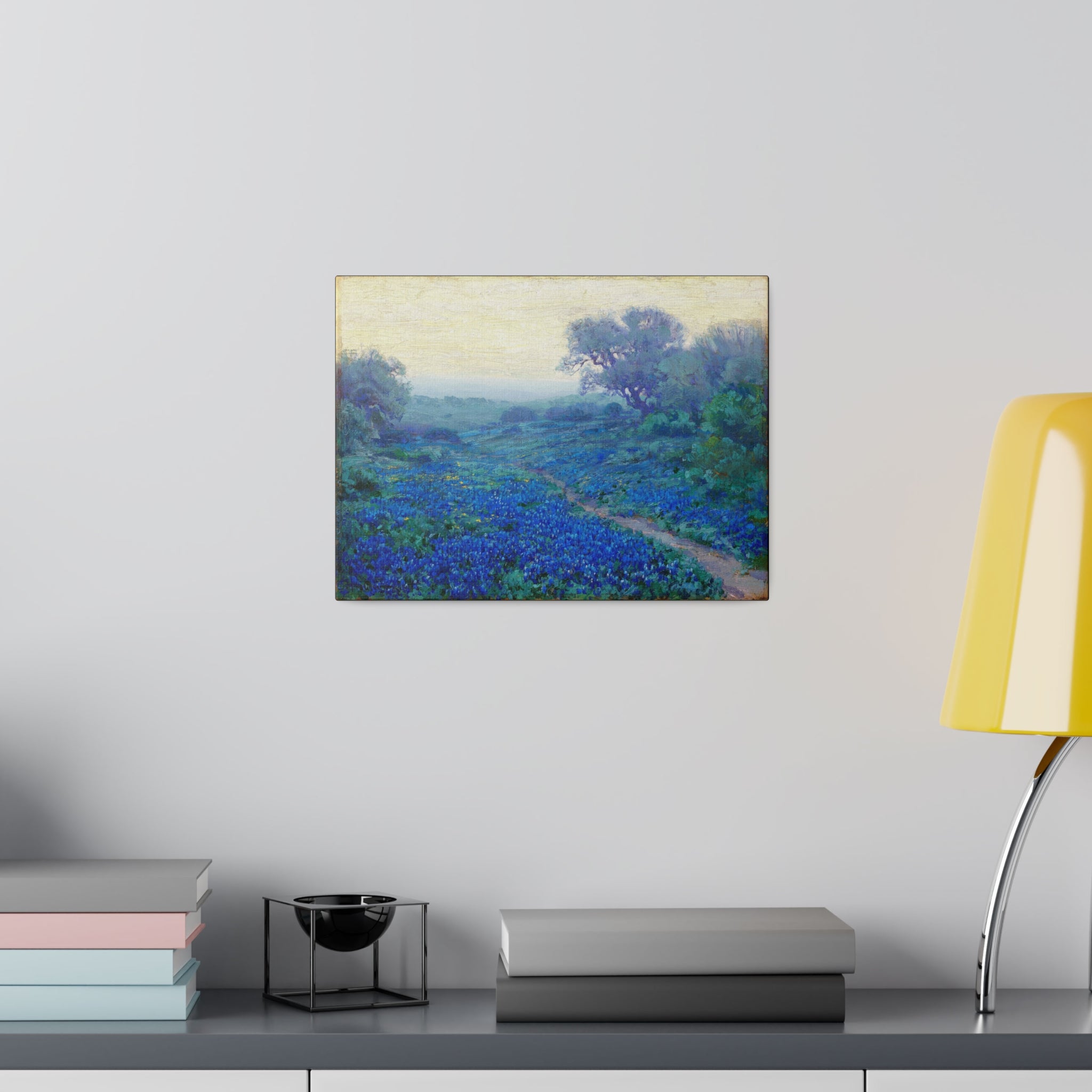 Blue Bonnets at Sunrise - Julian Onderdonk Matte Canvas, Stretched, 0.75"
