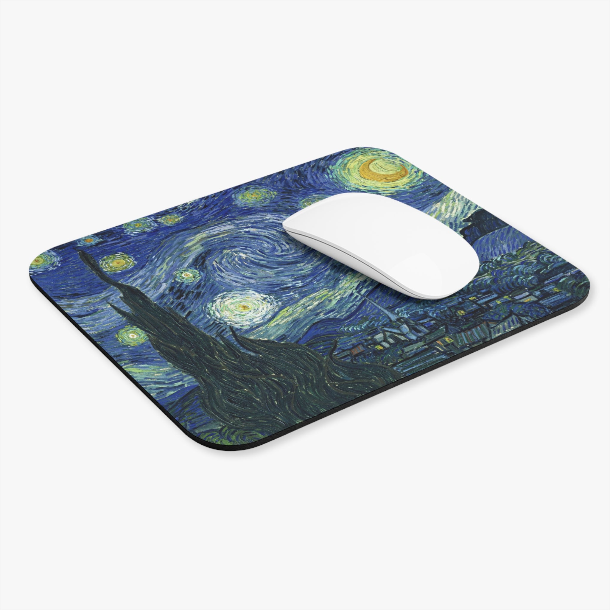 The Starry Night Van Gogh Mouse Pad (Rectangle) - Spruced Roost