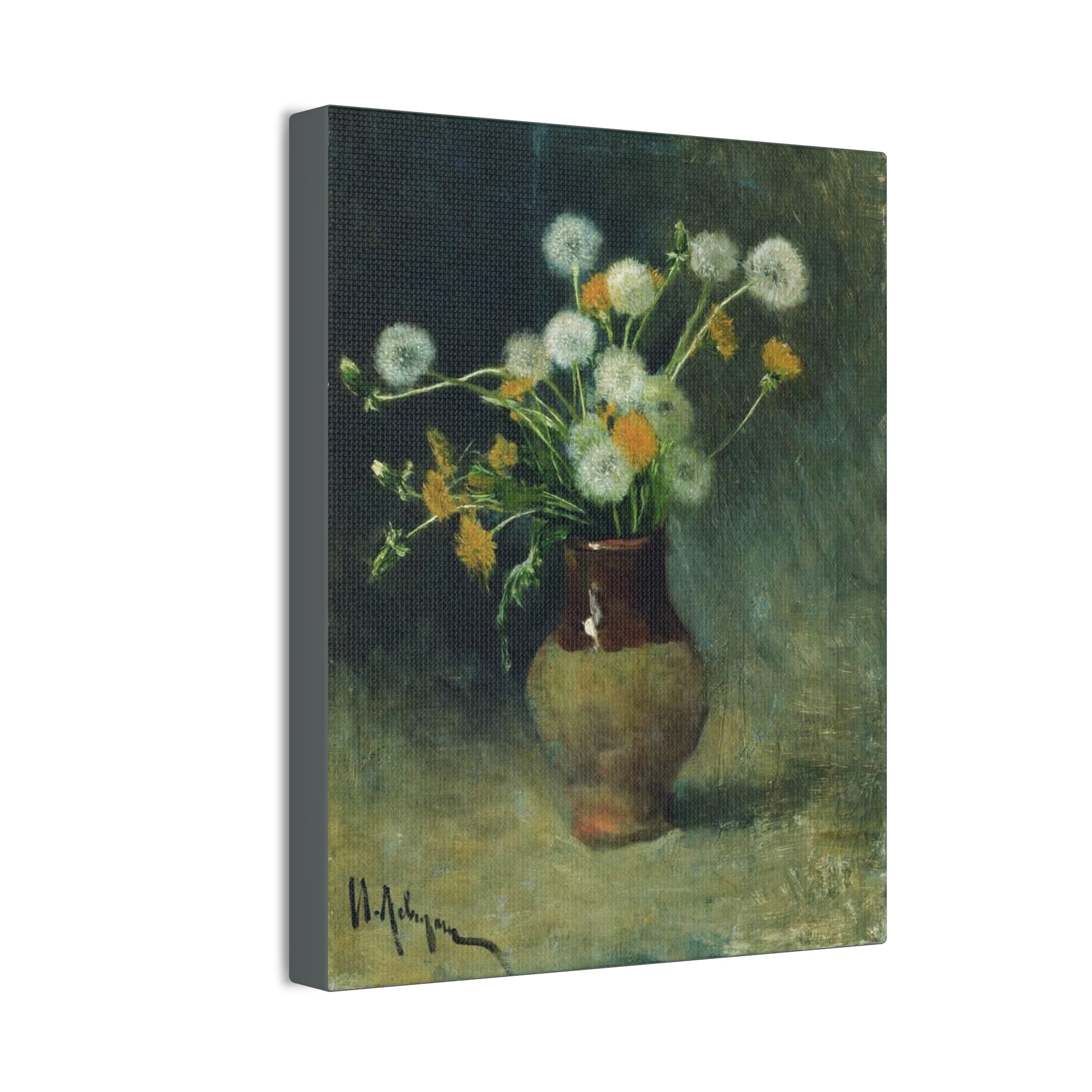 Isaac Levitan Dandelions -1889 Canvas Stretched, 0.75" - Spruced Roost