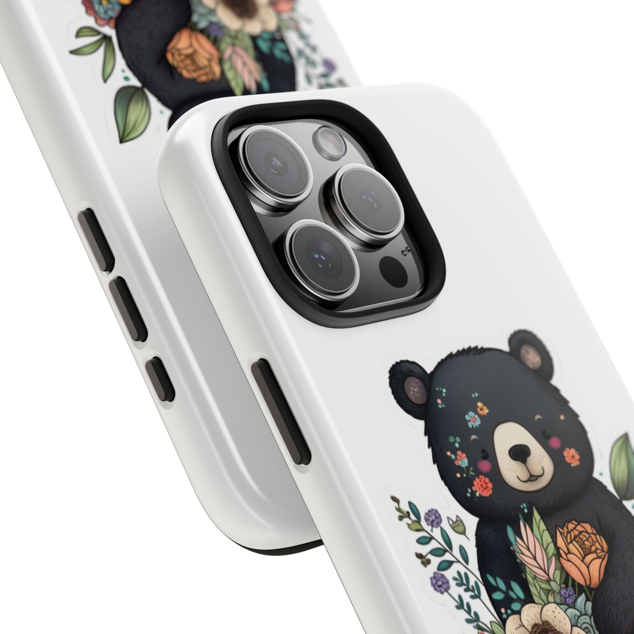 Bear Hugs & Blooms - Tough Case for iPhone 14, 15, 16 - Spruced Roost