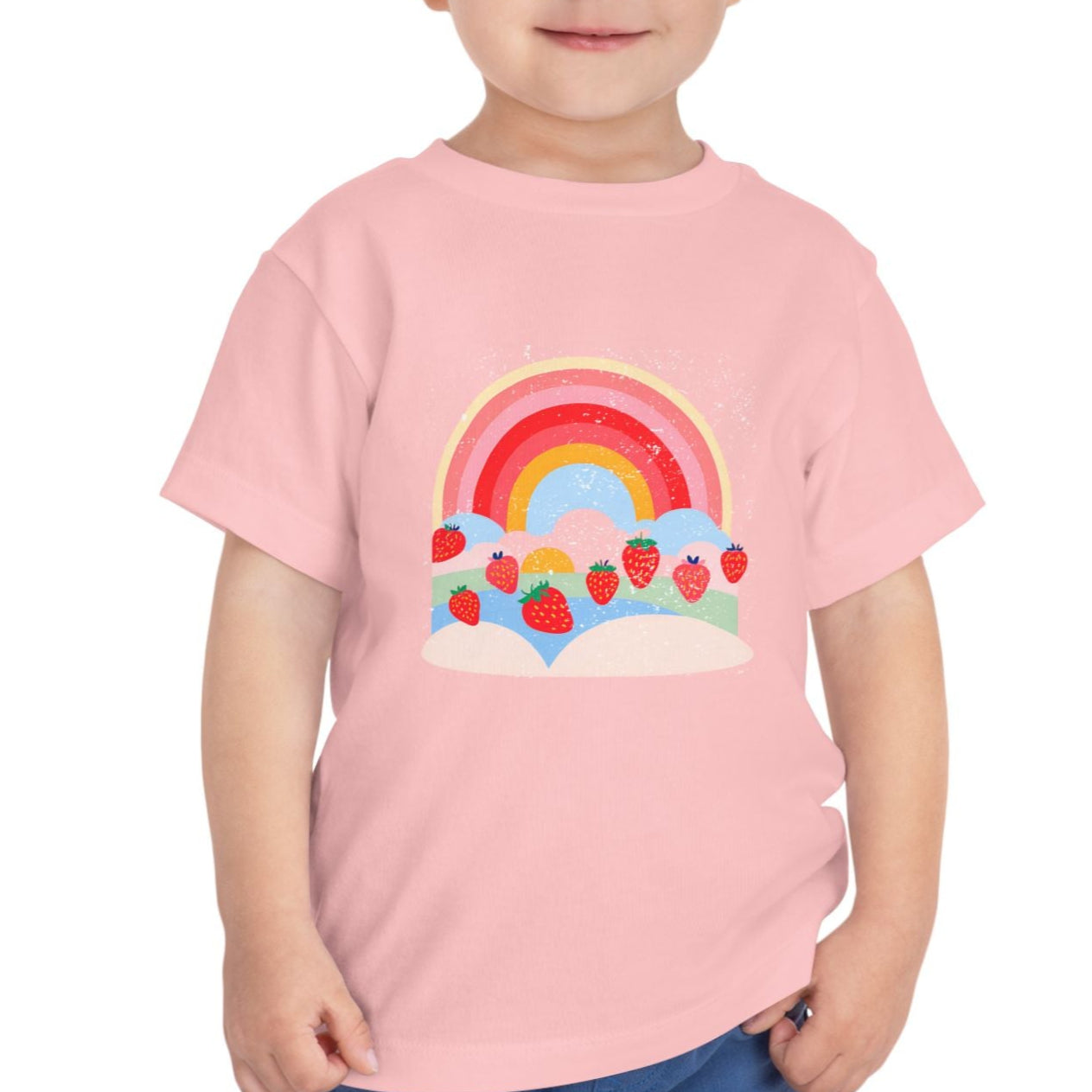 Strawberry Rainbow - Kids' T-Shirt - 2T, 3T, 4T, 5T