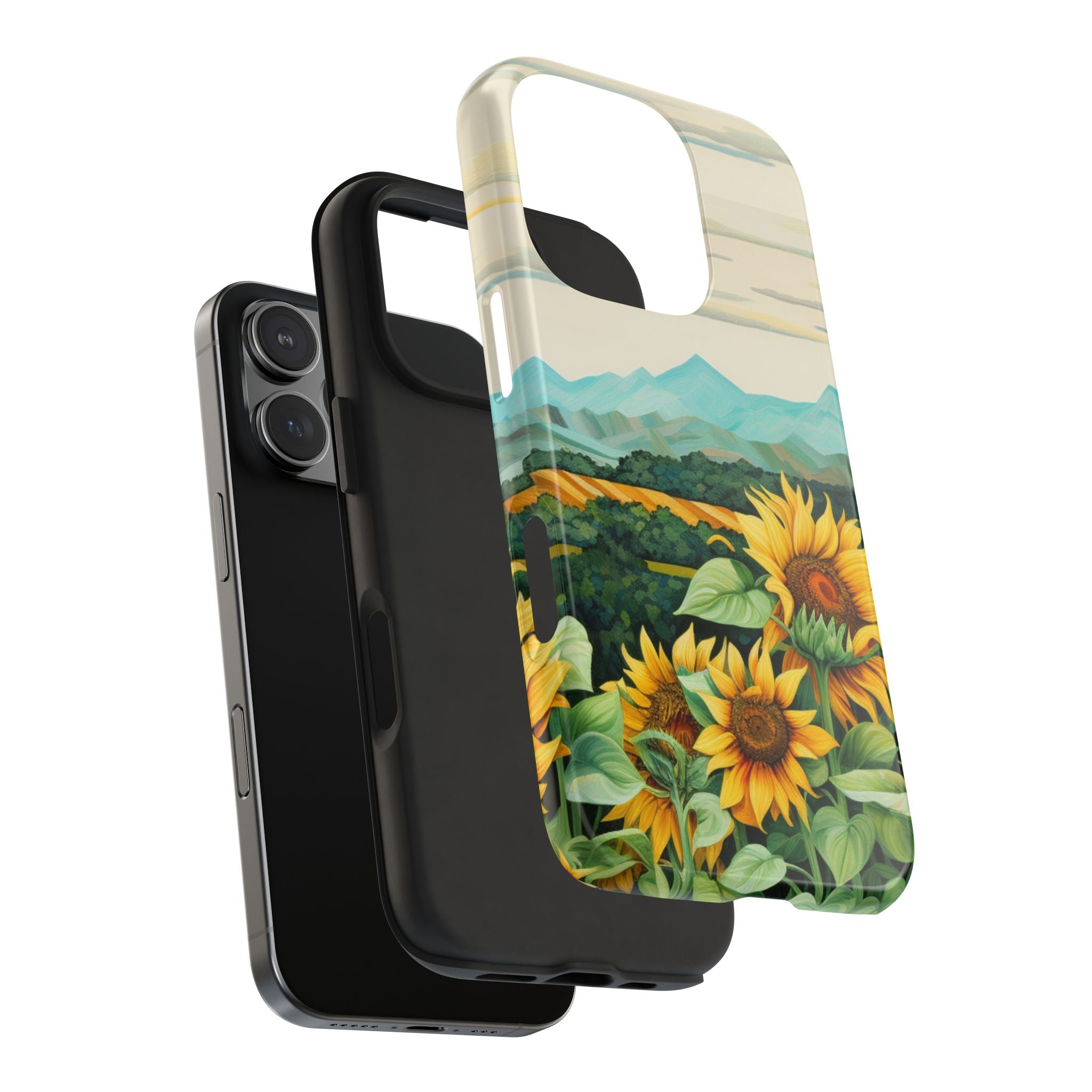 Mountain View Sunflowers  - Tough Case for iPhone 14, 15, 16