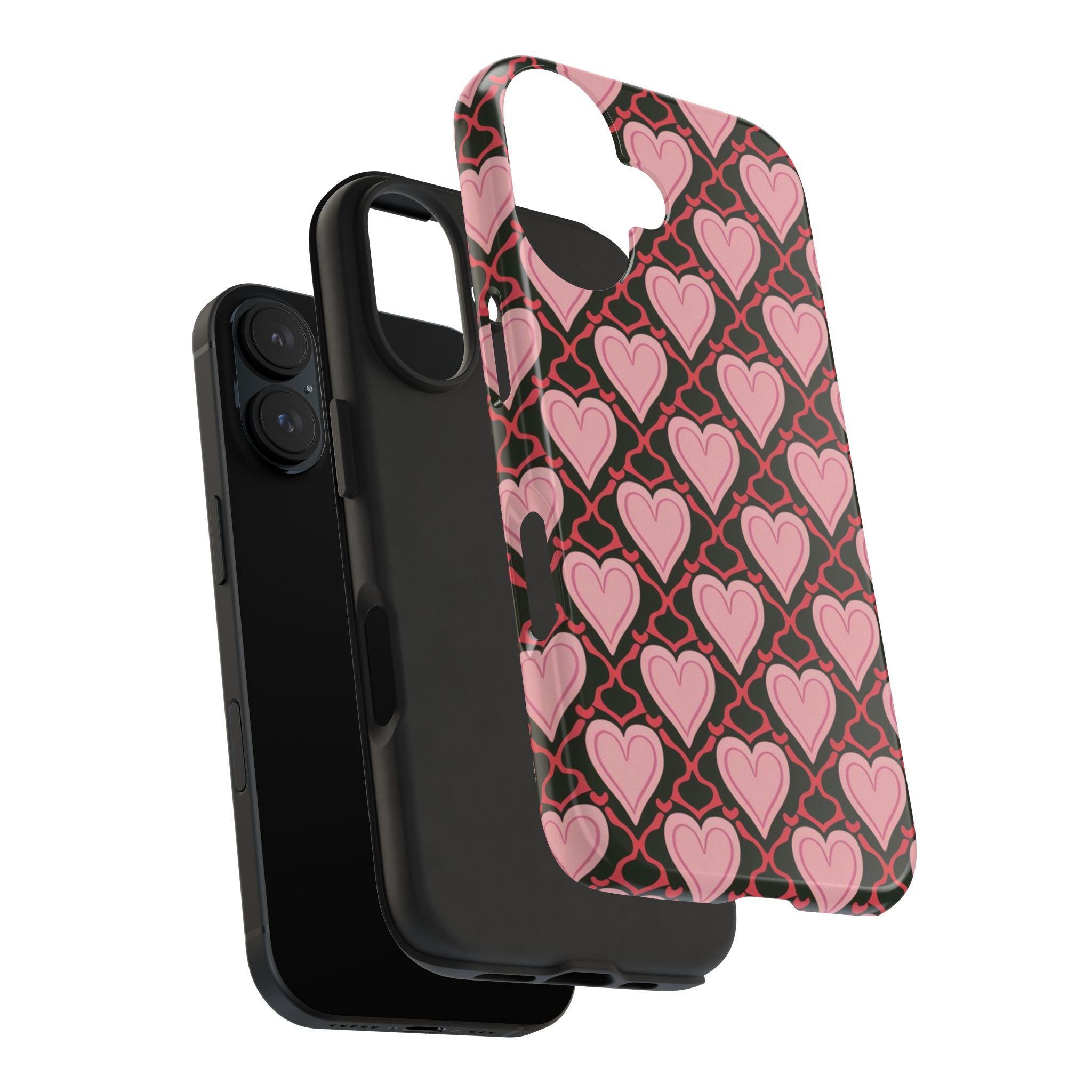 Trellis Hearted - Tough Case for iPhone 14, 15, 16 - Spruced Roost